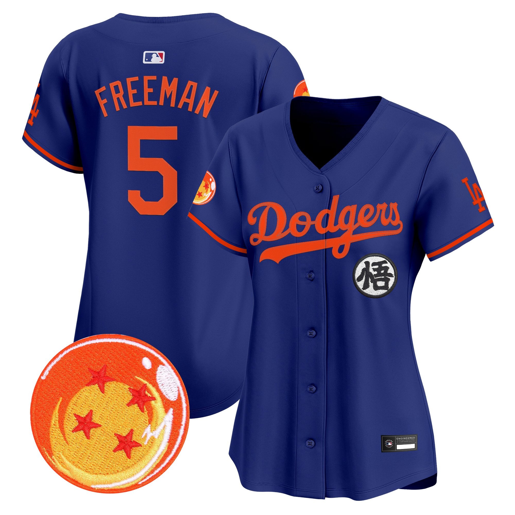 Women's Los Angeles Dodgers x Dragon Ball Vapor Premier Limited Jersey - All Stitched