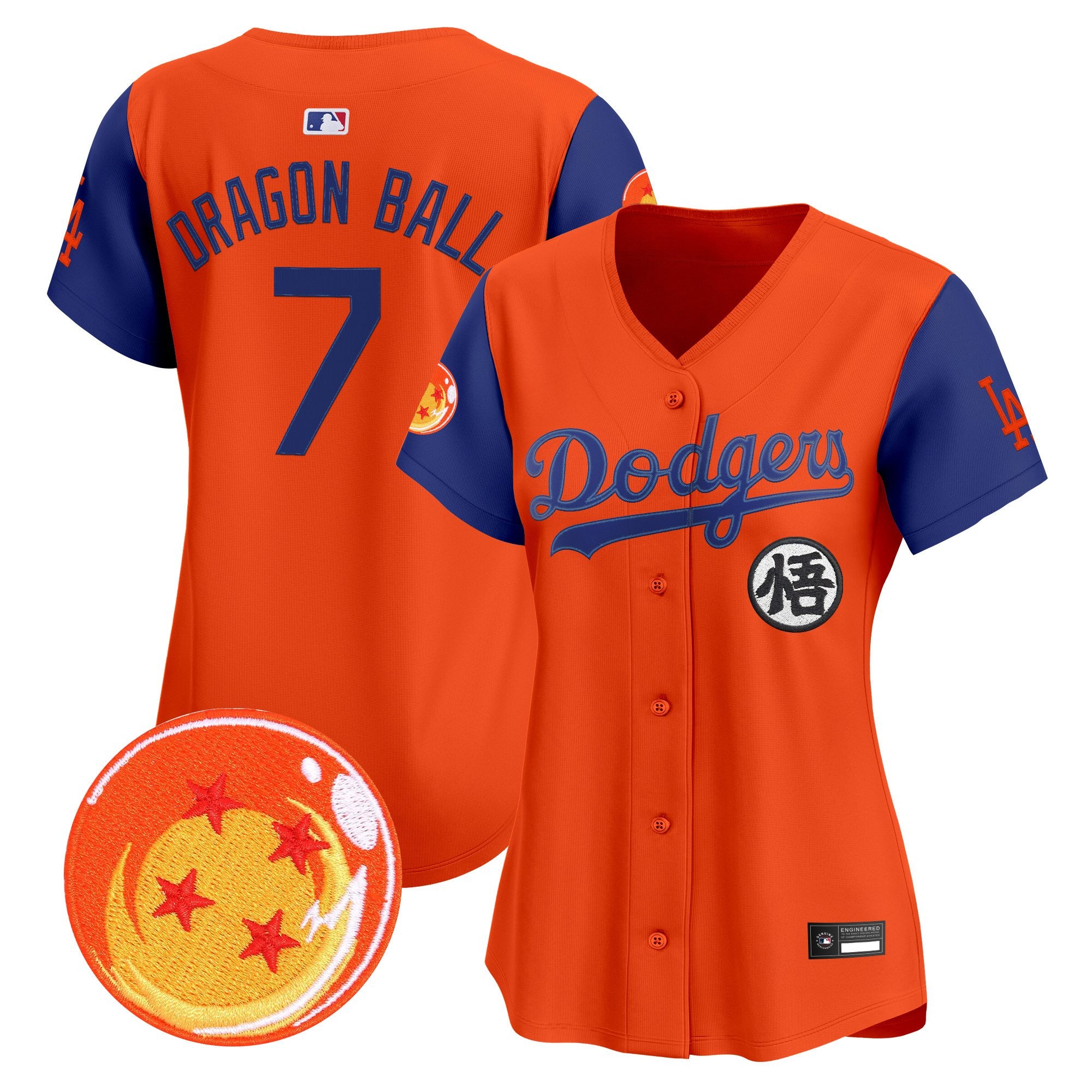 Women's Los Angeles Dodgers x Dragon Ball Vapor Premier Limited Jersey - All Stitched