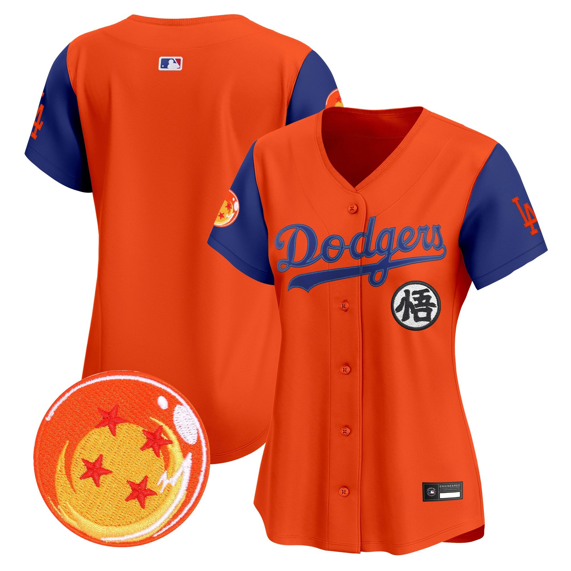 Women's Los Angeles Dodgers x Dragon Ball Vapor Premier Limited Jersey - All Stitched