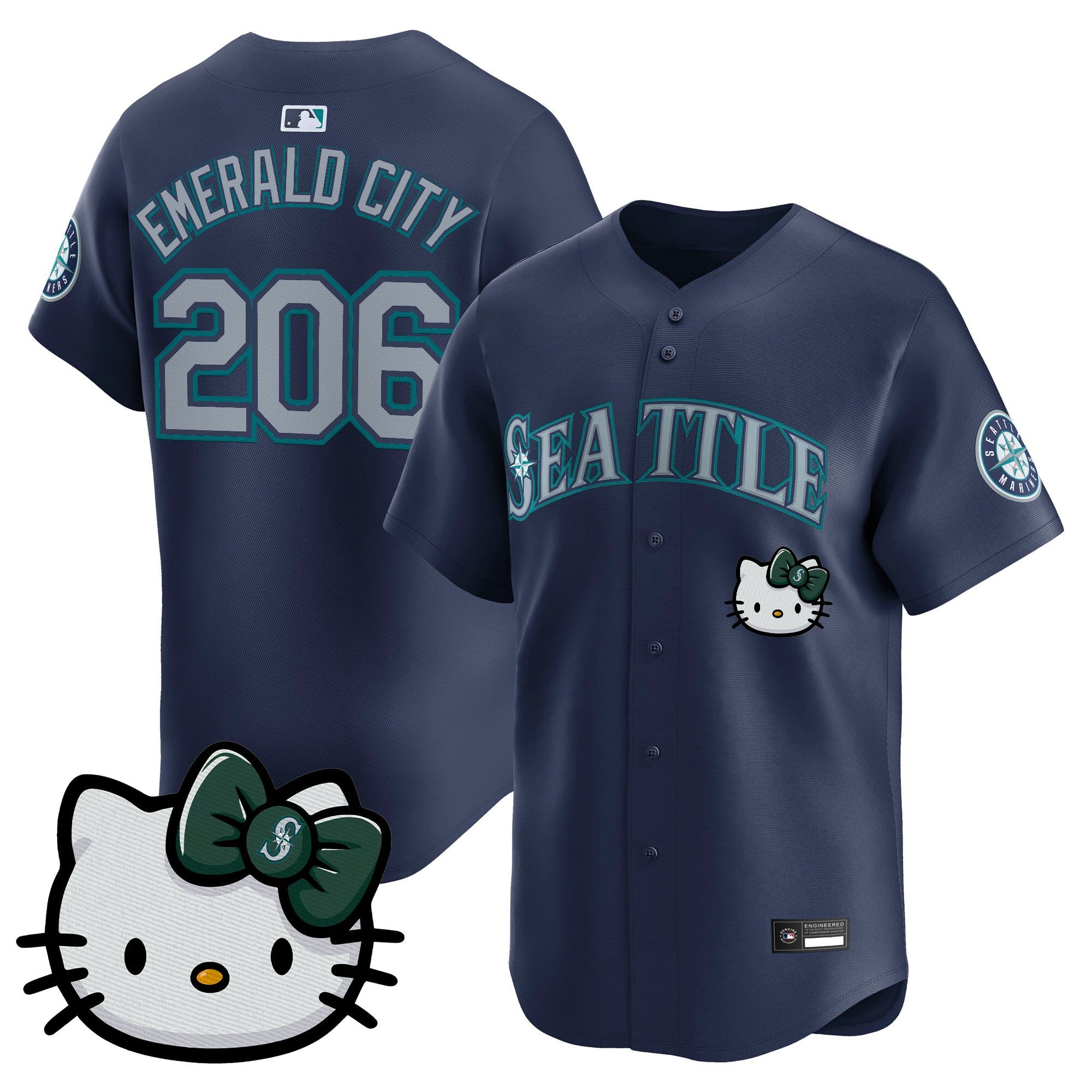 Unisex Seattle Mariners Hello Kitty Vapor Premier Limited Jersey – All Stitched