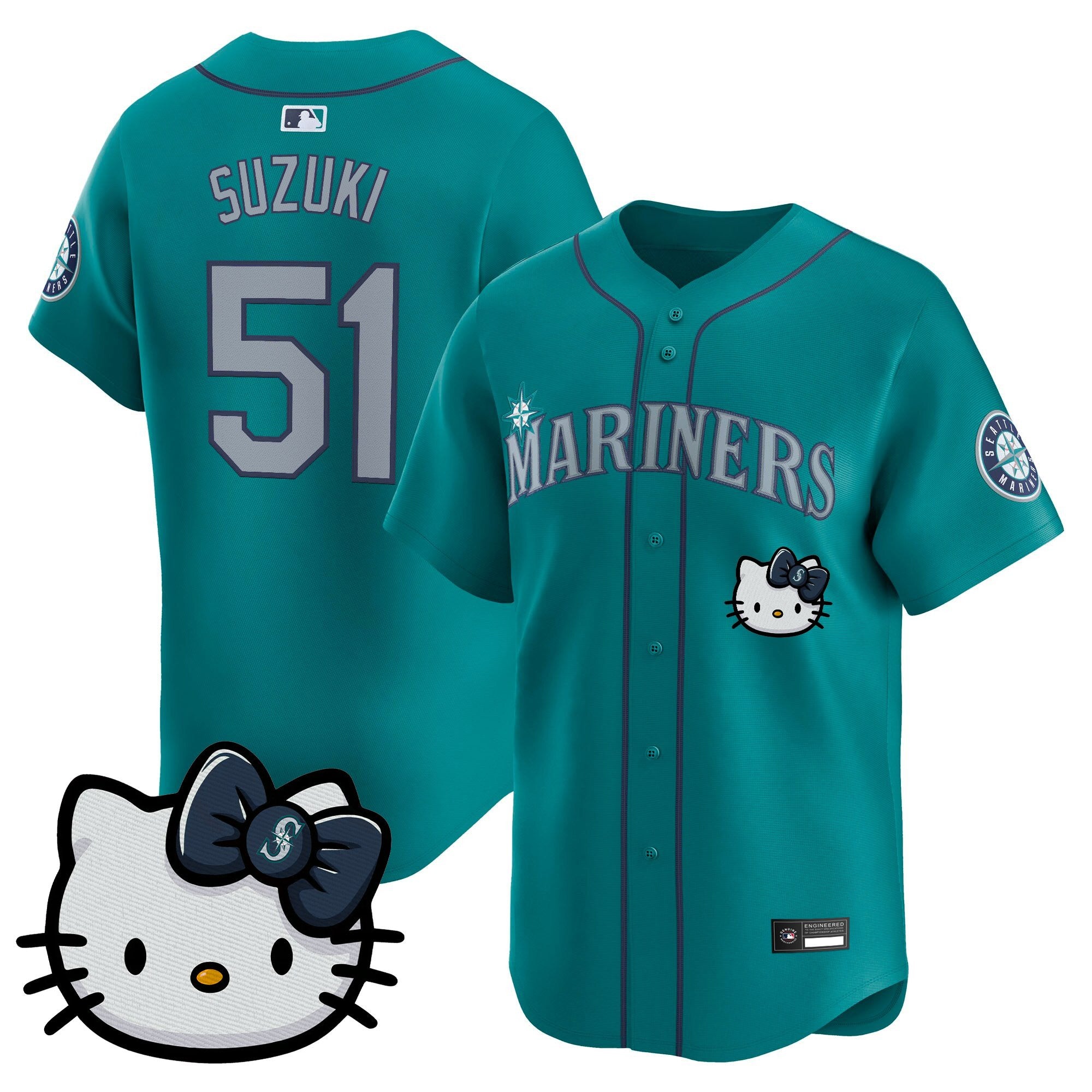 Unisex Seattle Mariners Hello Kitty Vapor Premier Limited Jersey – All Stitched