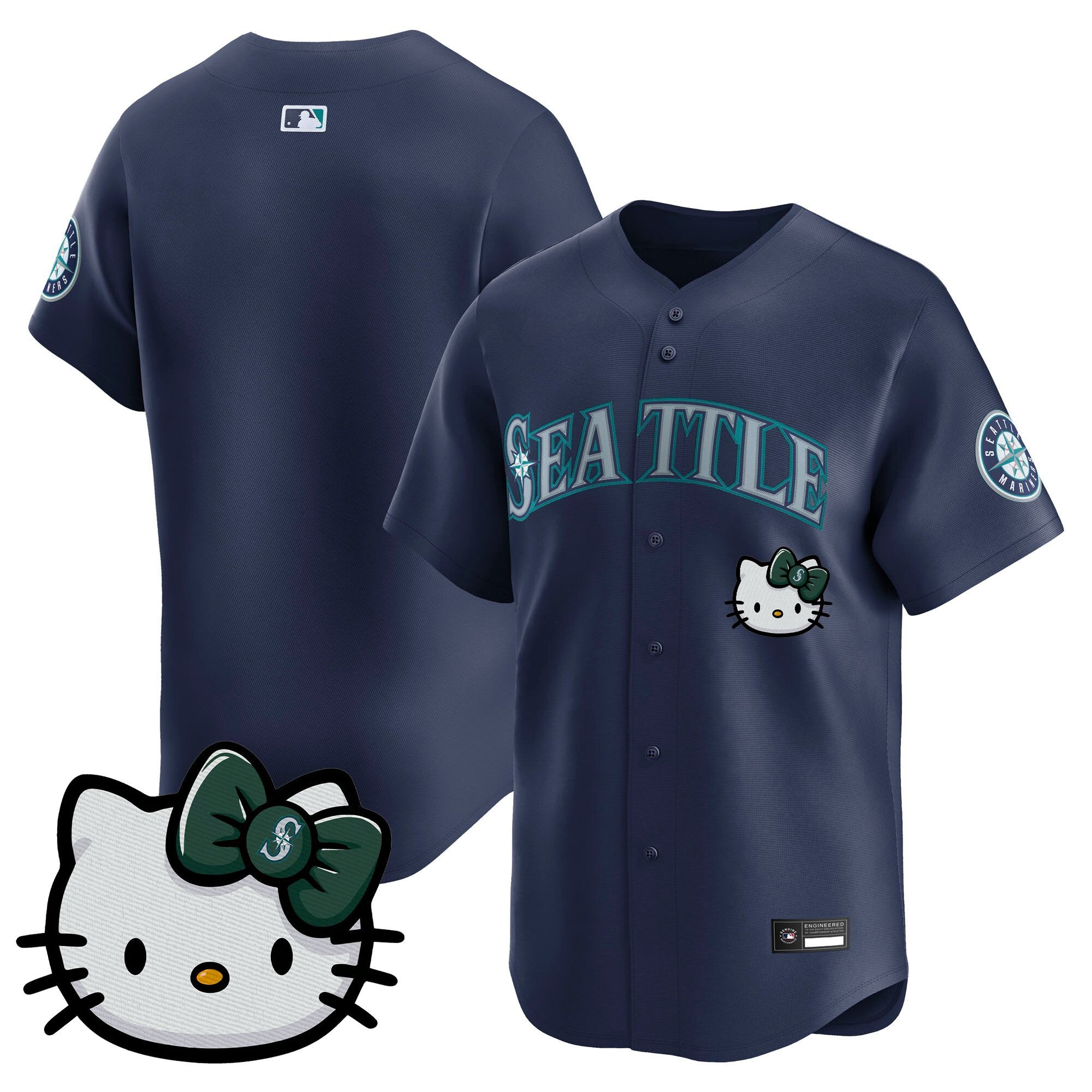 Unisex Seattle Mariners Hello Kitty Vapor Premier Limited Jersey – All Stitched