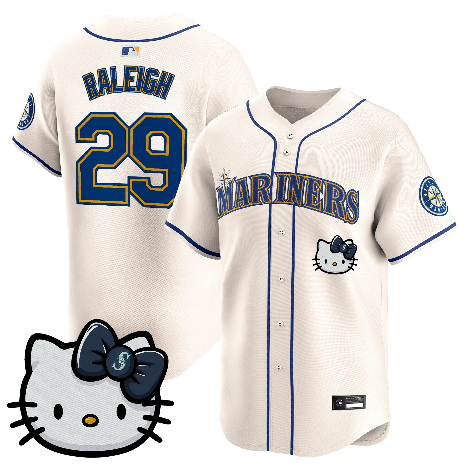 Unisex Seattle Mariners Hello Kitty Vapor Premier Limited Jersey – All Stitched