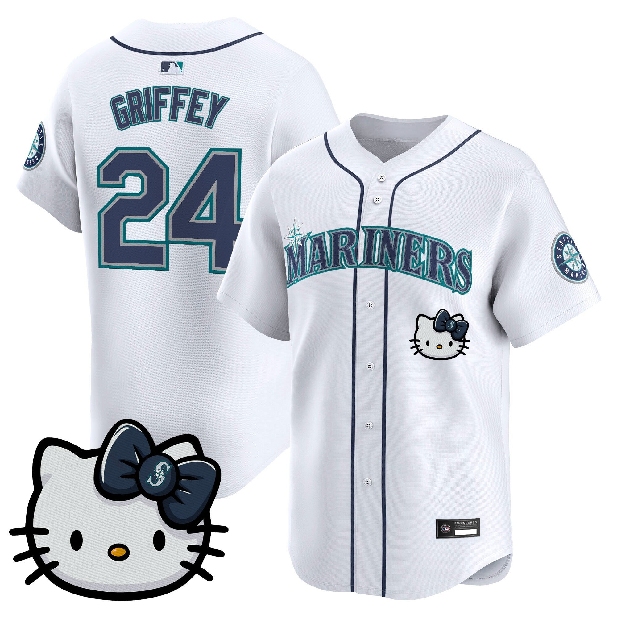 Unisex Seattle Mariners Hello Kitty Vapor Premier Limited Jersey – All Stitched
