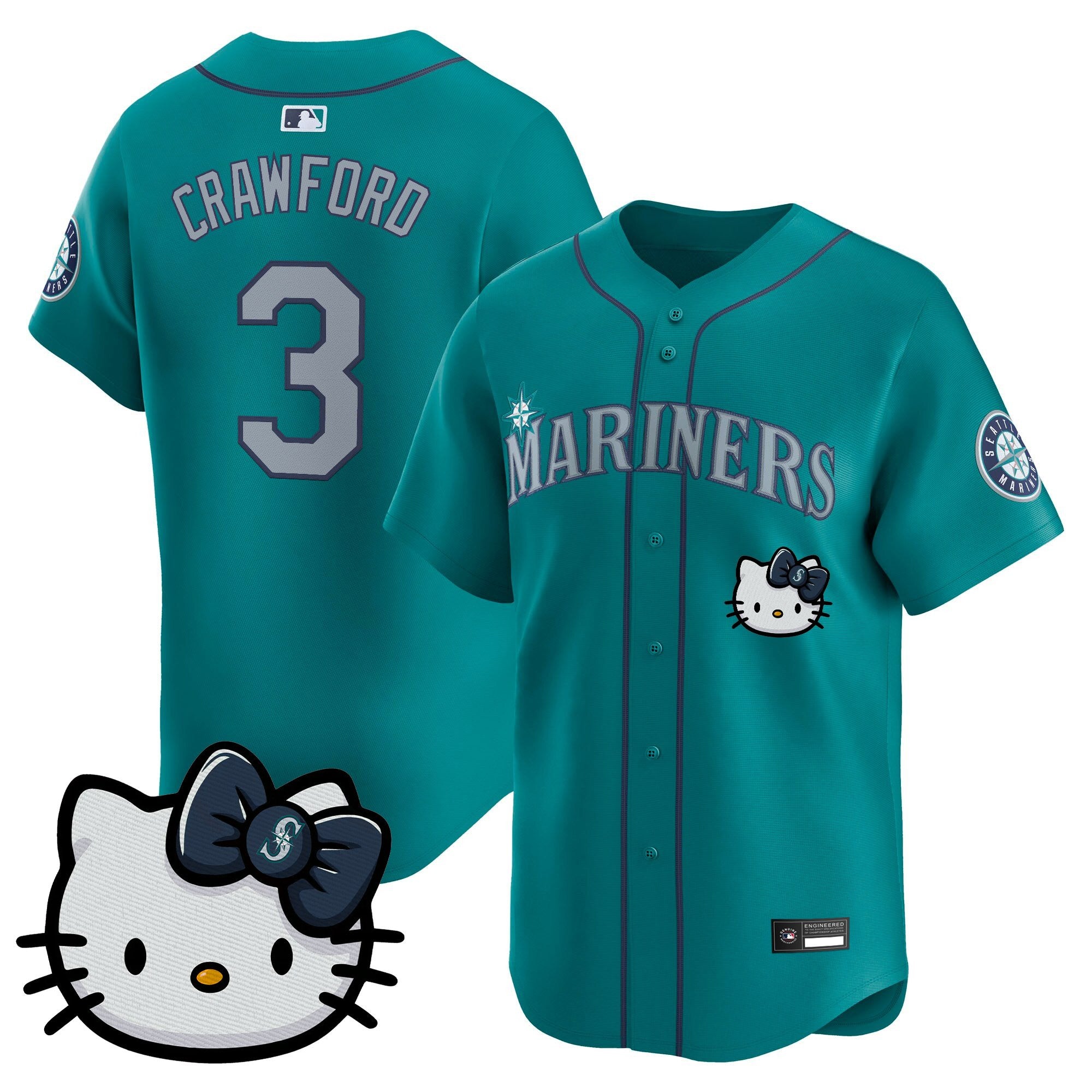 Unisex Seattle Mariners Hello Kitty Vapor Premier Limited Jersey – All Stitched