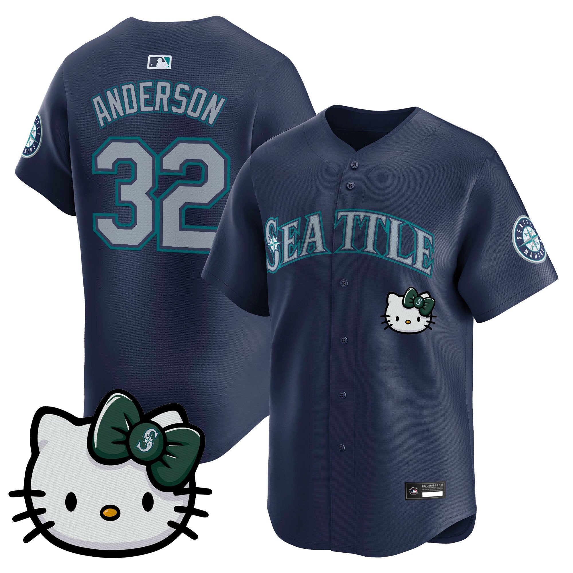 Unisex Seattle Mariners Hello Kitty Vapor Premier Limited Jersey – All Stitched