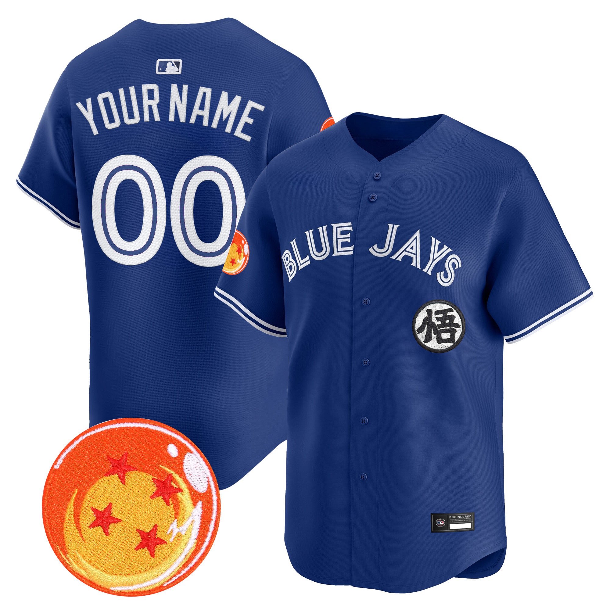 Blue Jays x Dragon Ball Vapor Premier Limited Custom Jersey - All Stitched
