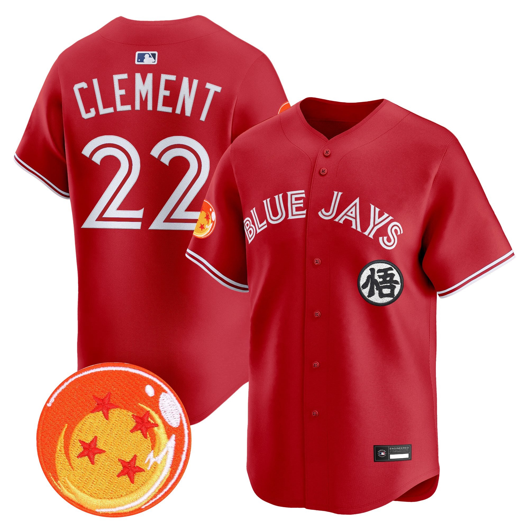 Men's Blue Jays x Dragon Ball Vapor Premier Limited Jersey - All Stitched