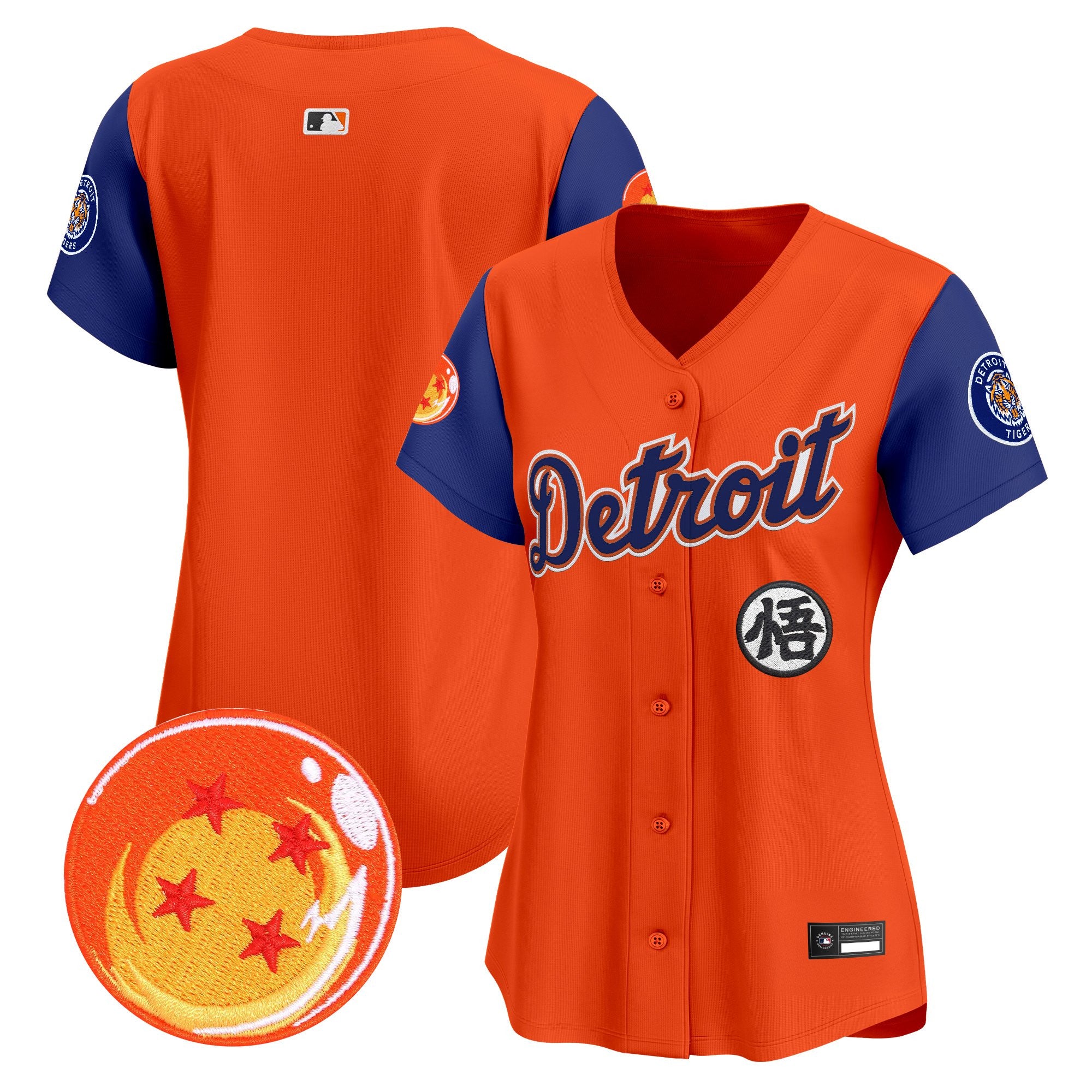Women's Detroit Tigers x Dragon Ball Vapor Premier Limited Jersey - All Stitched