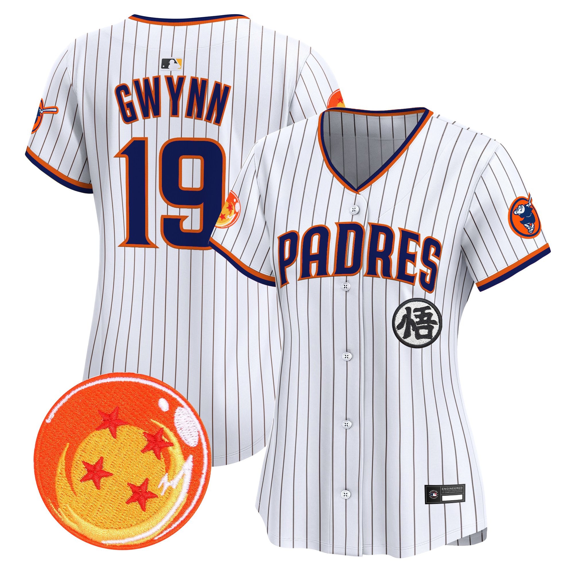 Women's Padres x Dragon Ball Vapor Premier Limited Jersey - All Stitched