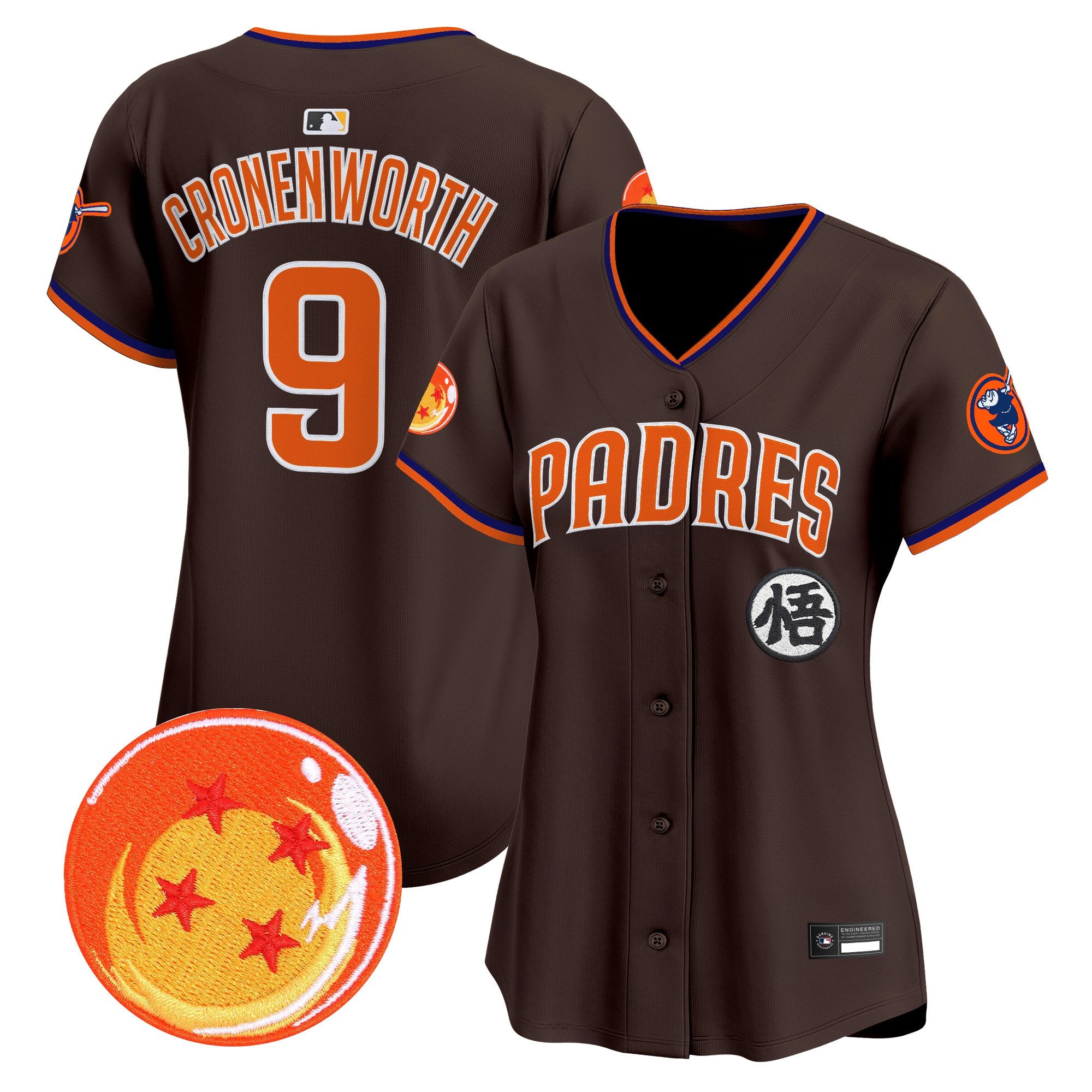 Women's Padres x Dragon Ball Vapor Premier Limited Jersey - All Stitched