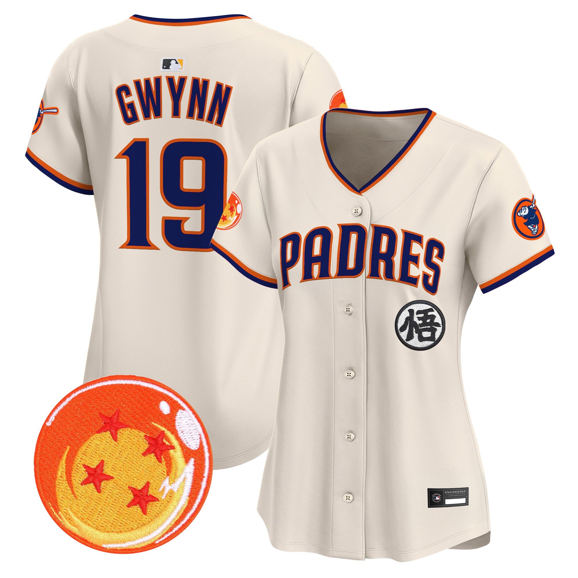 Women's Padres x Dragon Ball Vapor Premier Limited Jersey - All Stitched