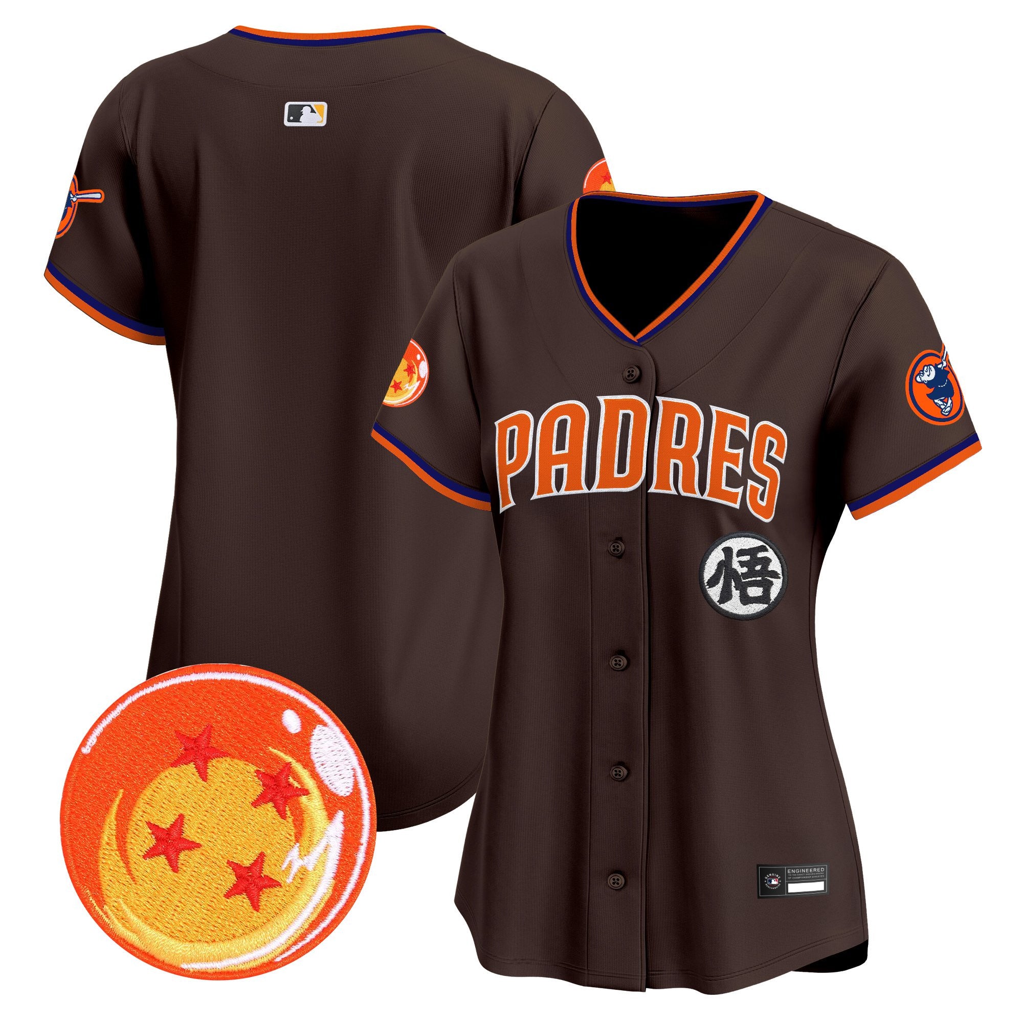 Women's Padres x Dragon Ball Vapor Premier Limited Jersey - All Stitched