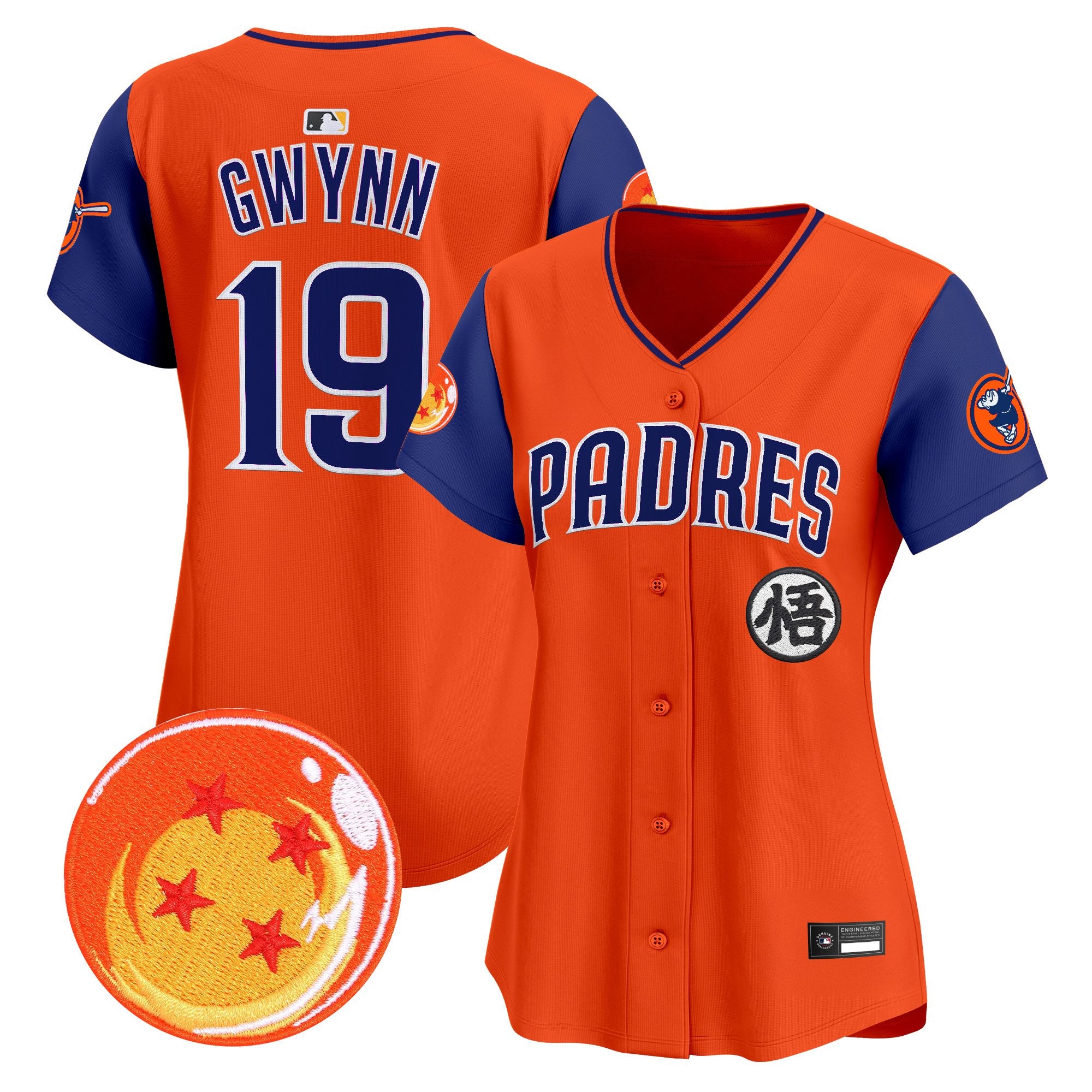 Women's Padres x Dragon Ball Vapor Premier Limited Jersey - All Stitched