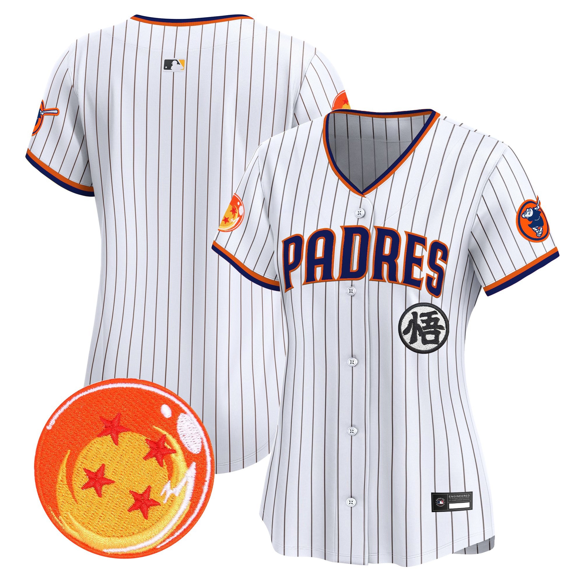 Women's Padres x Dragon Ball Vapor Premier Limited Jersey - All Stitched