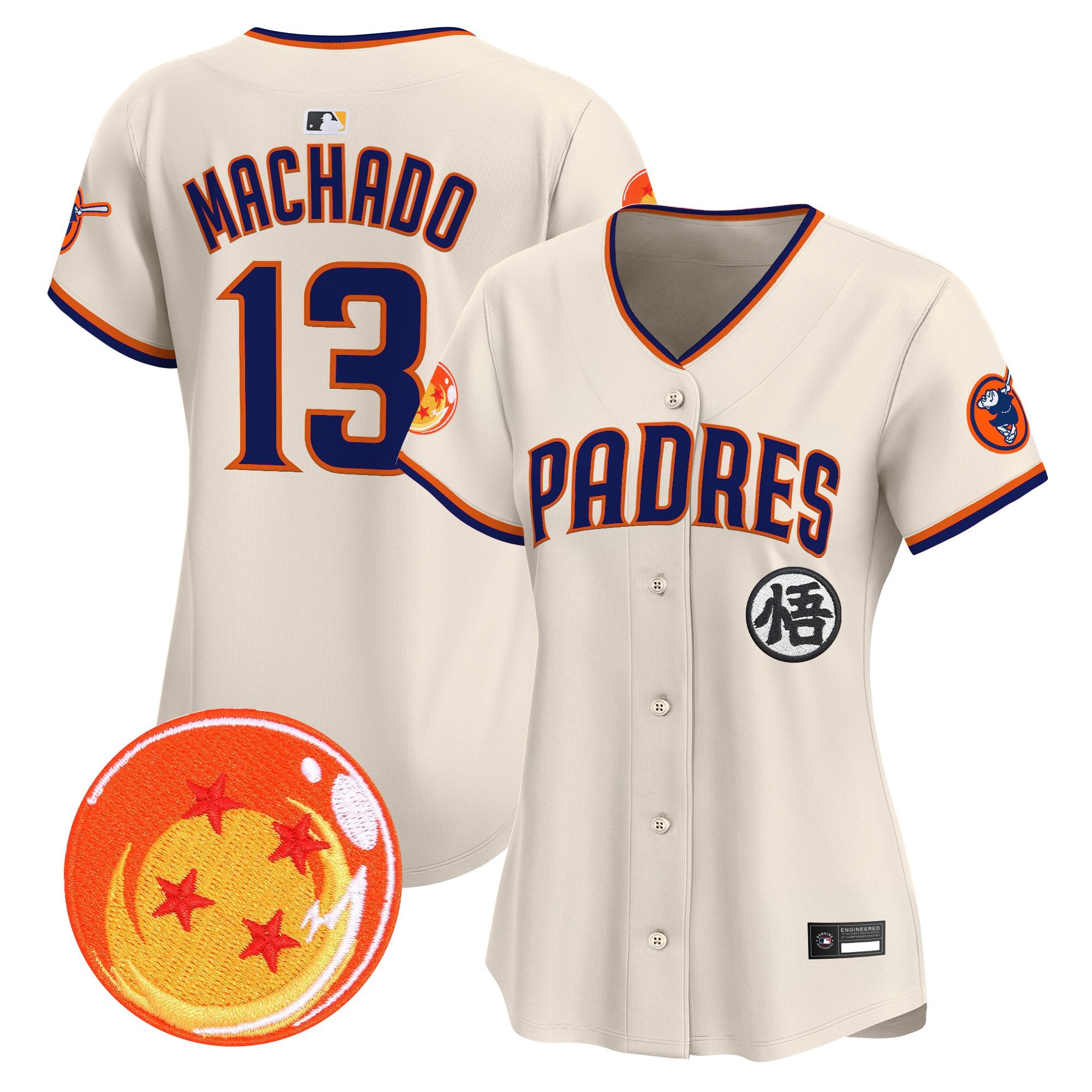 Women's Padres x Dragon Ball Vapor Premier Limited Jersey - All Stitched