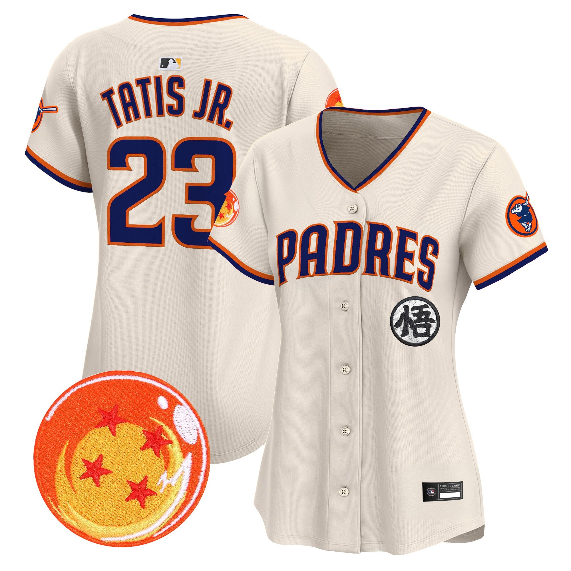 Women's Padres x Dragon Ball Vapor Premier Limited Jersey - All Stitched