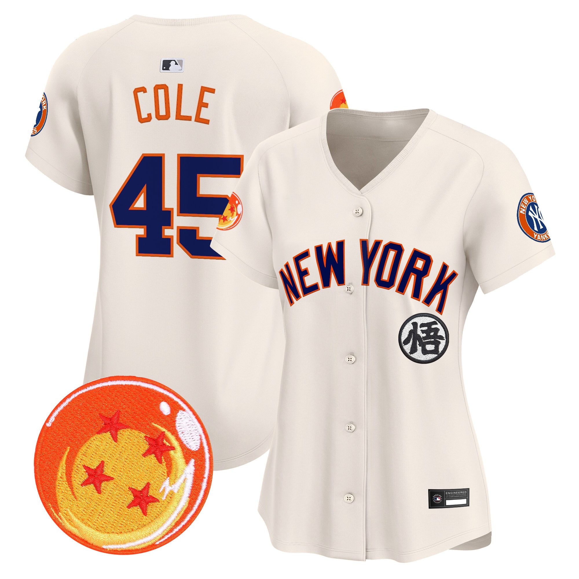 Women's New York Yankees x Dragon Ball Vapor Premier Limited Jersey - All Stitched