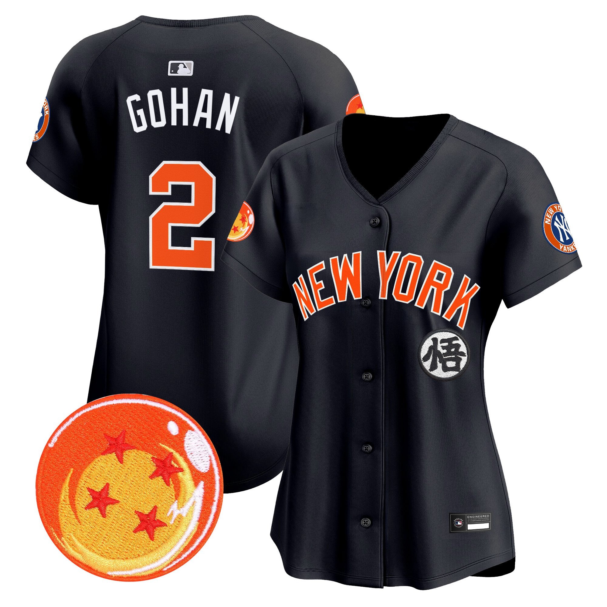 Women's New York Yankees x Dragon Ball Vapor Premier Limited Jersey - All Stitched