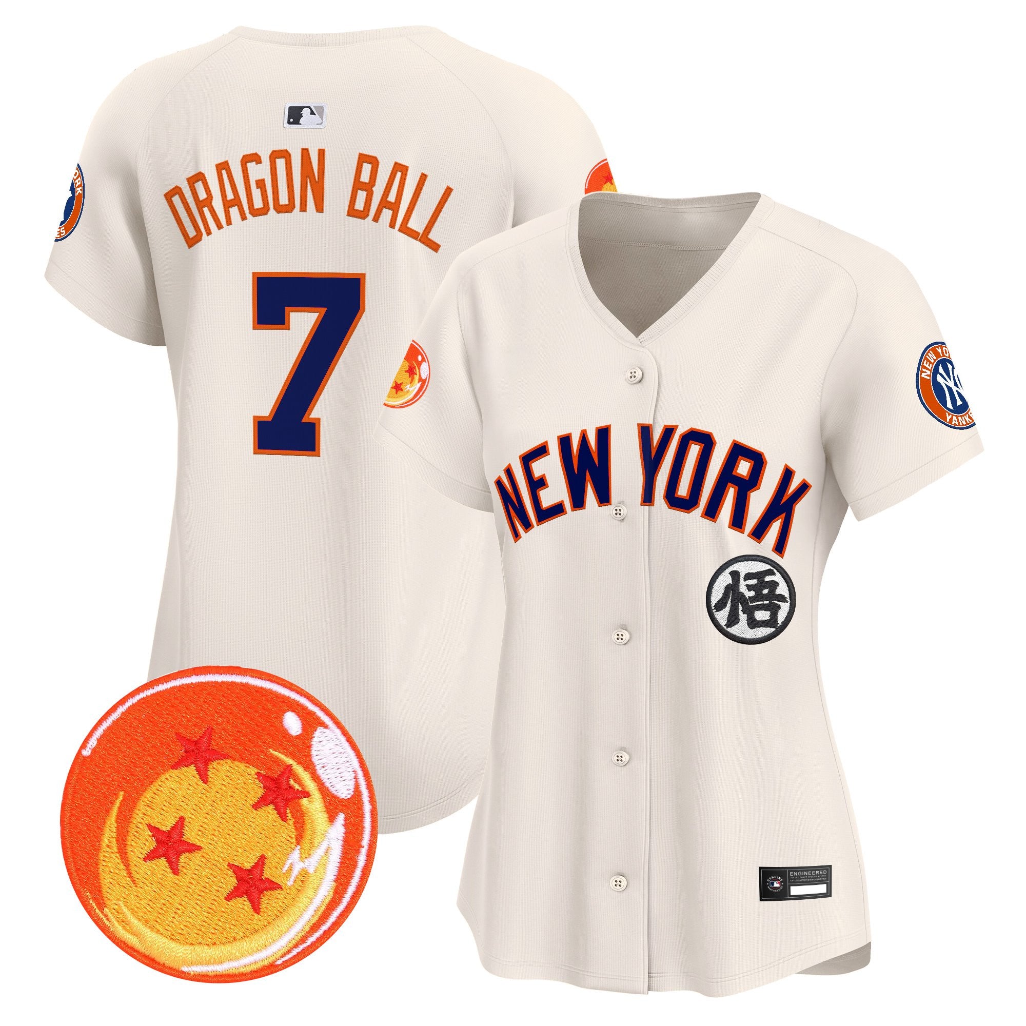 Women's New York Yankees x Dragon Ball Vapor Premier Limited Jersey - All Stitched
