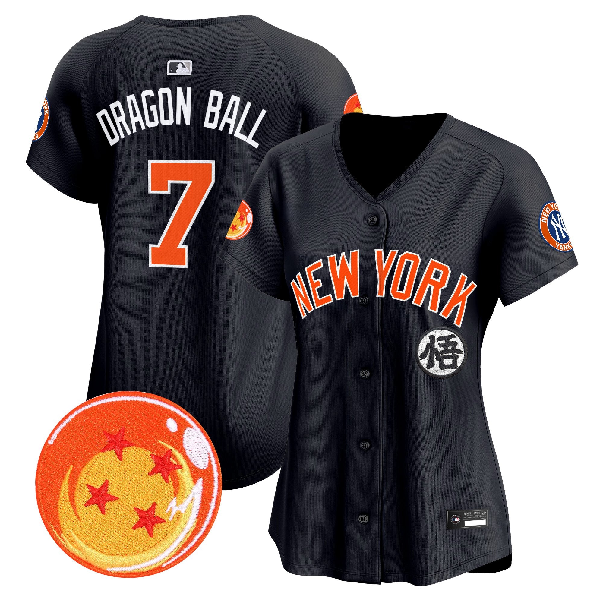 Women's New York Yankees x Dragon Ball Vapor Premier Limited Jersey - All Stitched