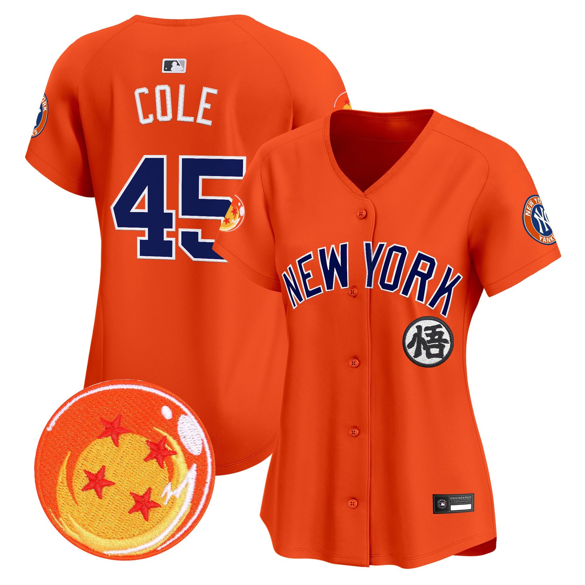 Women's New York Yankees x Dragon Ball Vapor Premier Limited Jersey - All Stitched