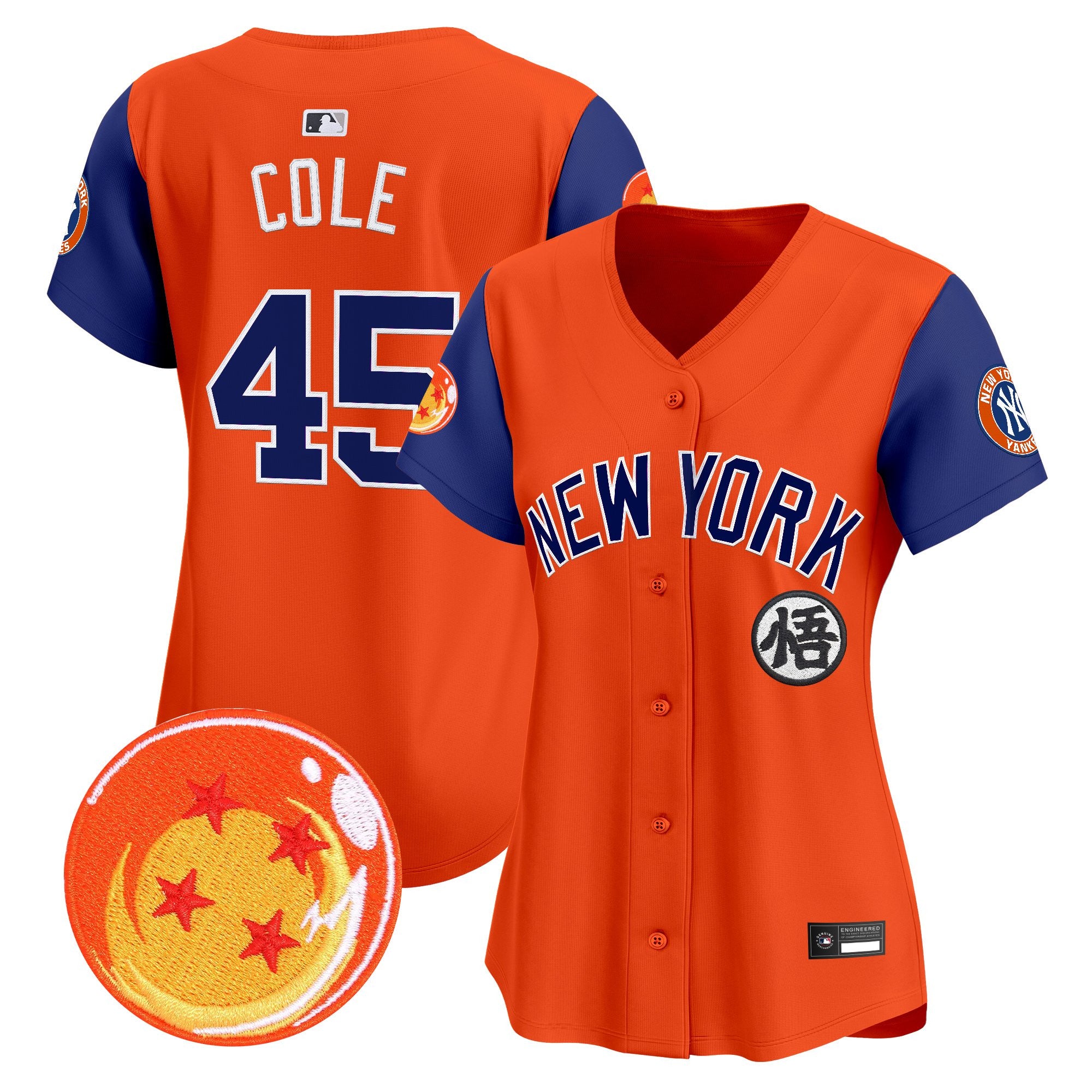 Women's New York Yankees x Dragon Ball Vapor Premier Limited Jersey - All Stitched