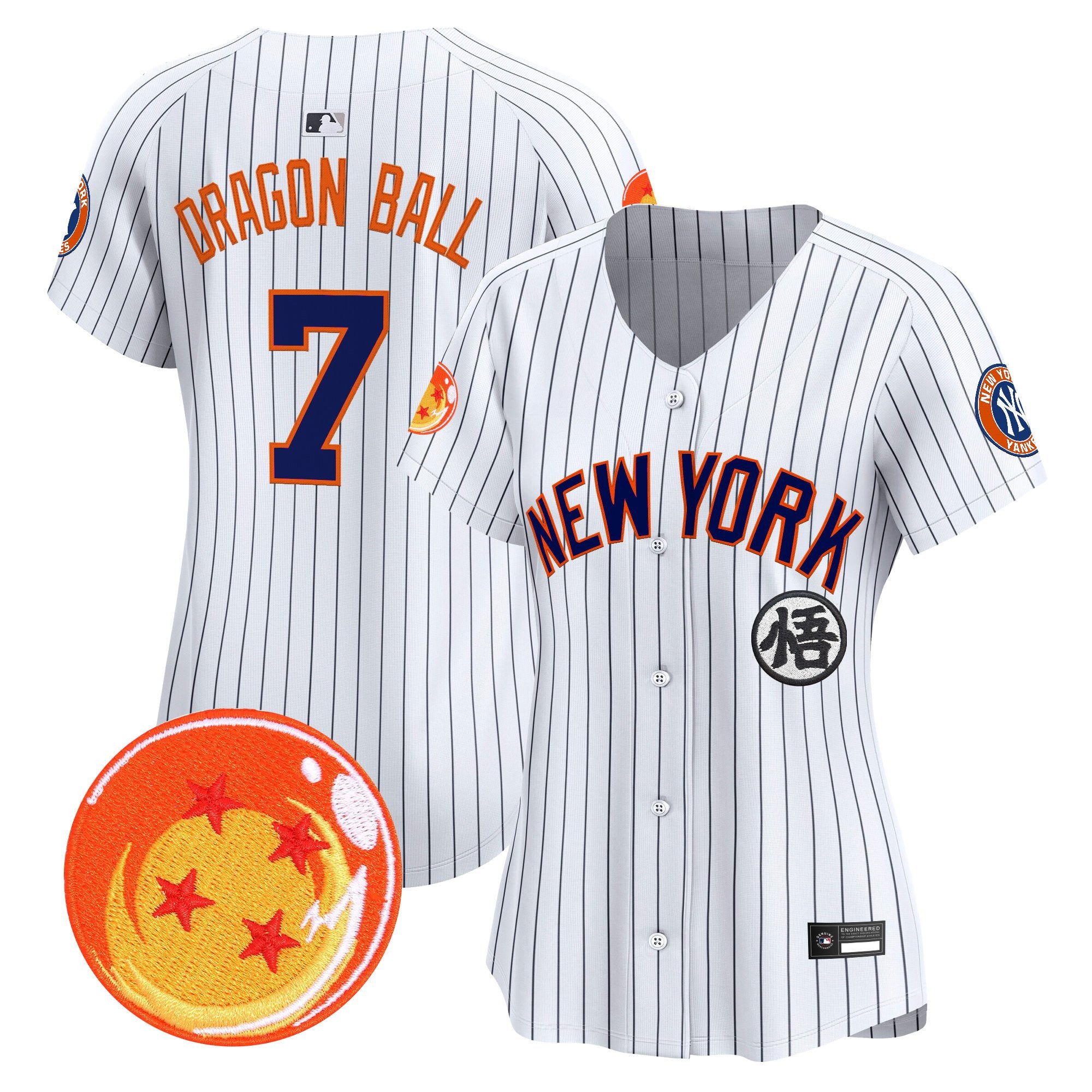 Women's New York Yankees x Dragon Ball Vapor Premier Limited Jersey - All Stitched