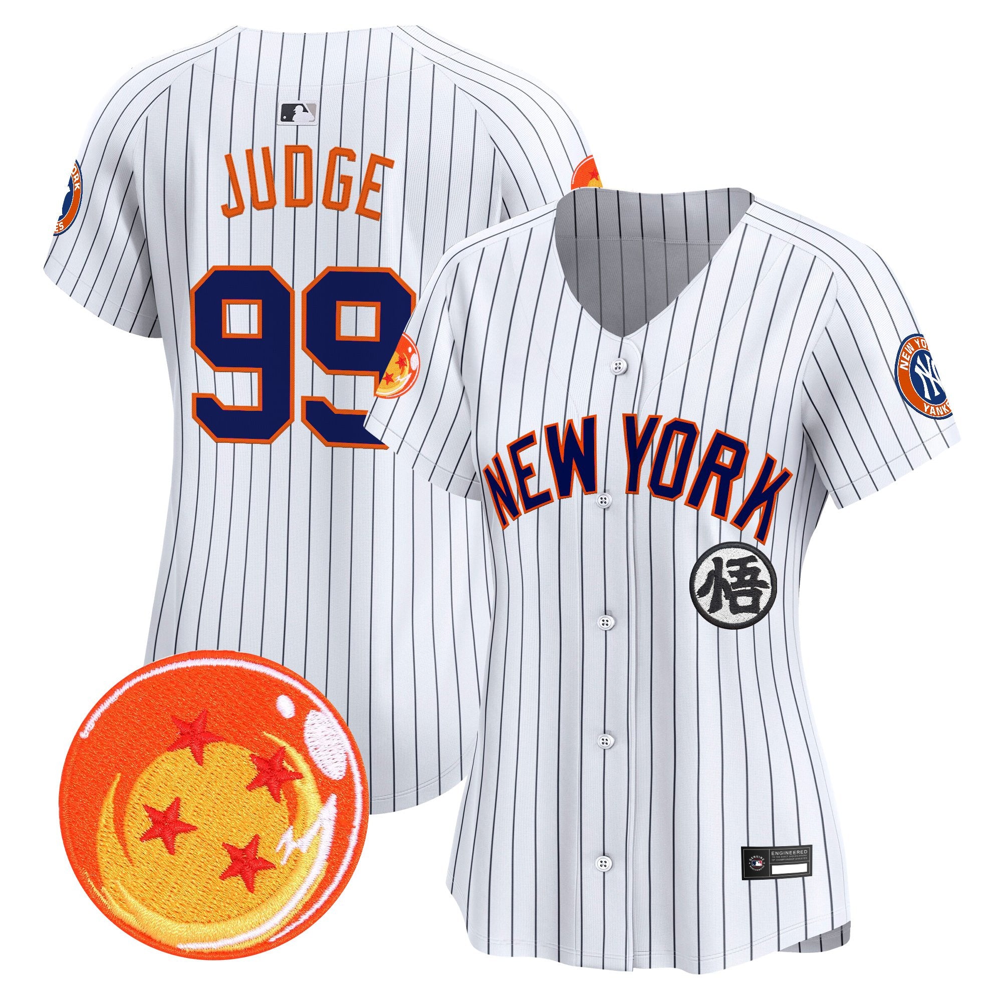 Women's New York Yankees x Dragon Ball Vapor Premier Limited Jersey - All Stitched