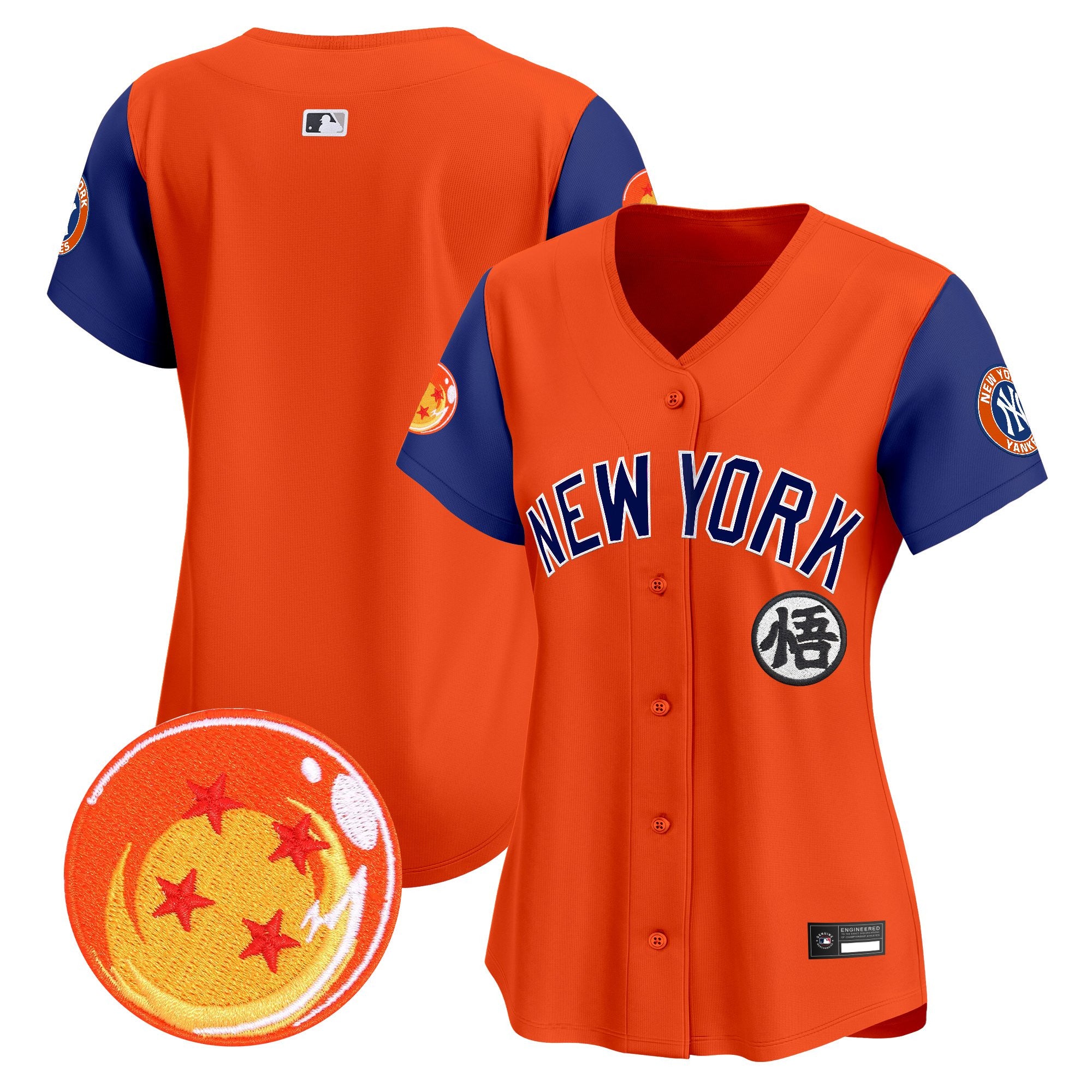 Women's New York Yankees x Dragon Ball Vapor Premier Limited Jersey - All Stitched