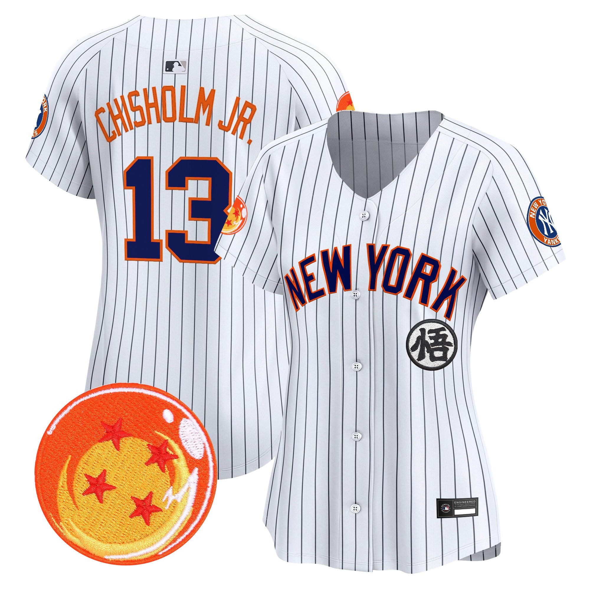 Women's New York Yankees x Dragon Ball Vapor Premier Limited Jersey - All Stitched