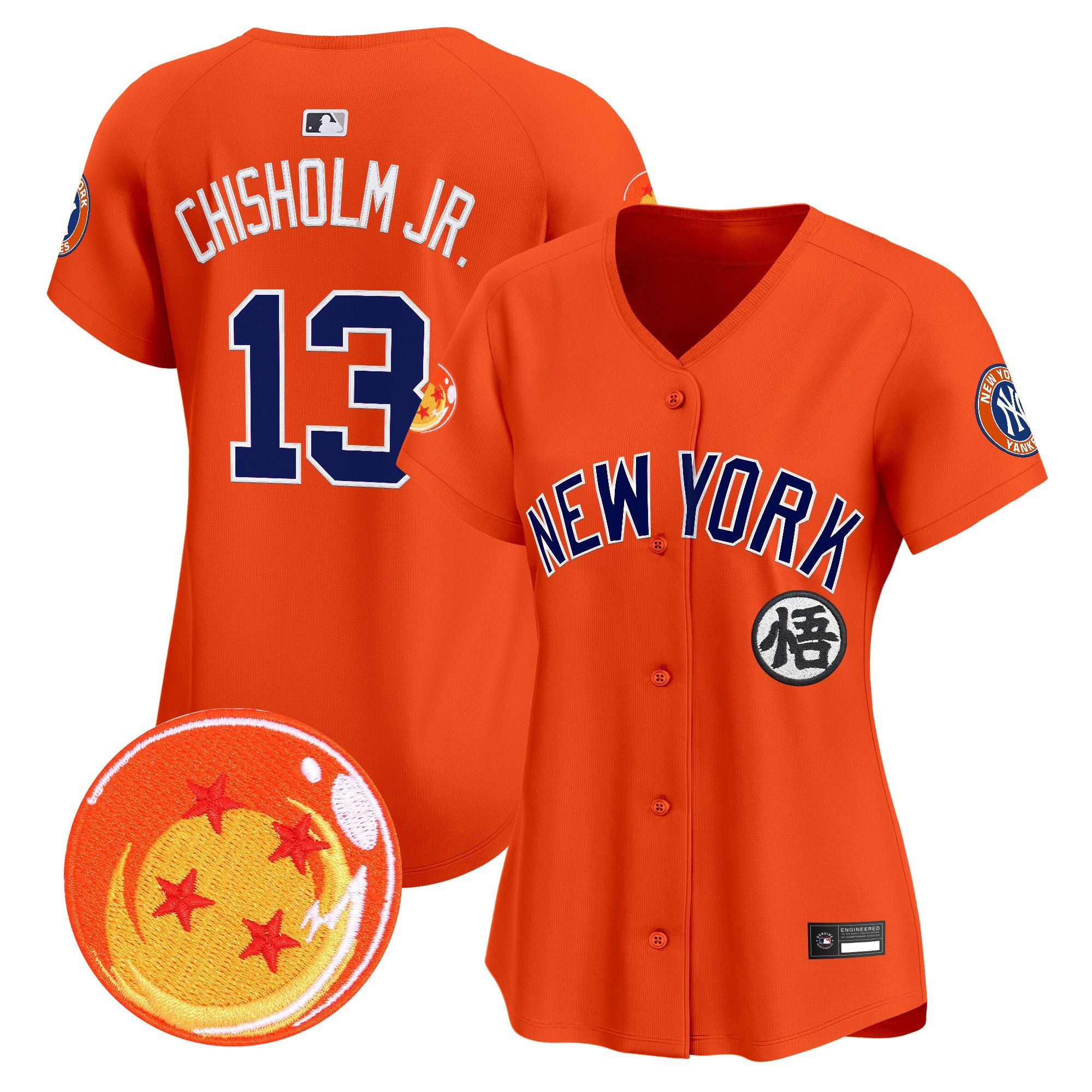 Women's New York Yankees x Dragon Ball Vapor Premier Limited Jersey - All Stitched