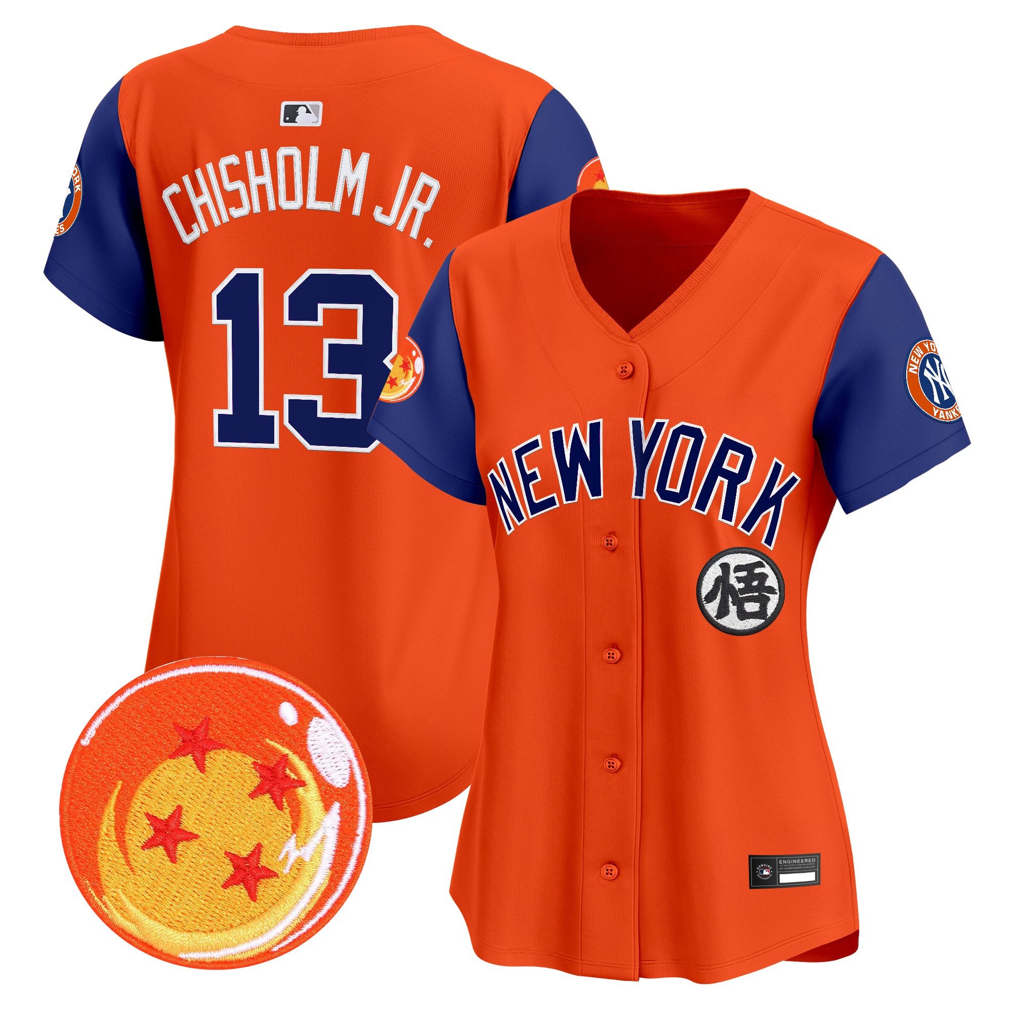 Women's New York Yankees x Dragon Ball Vapor Premier Limited Jersey - All Stitched