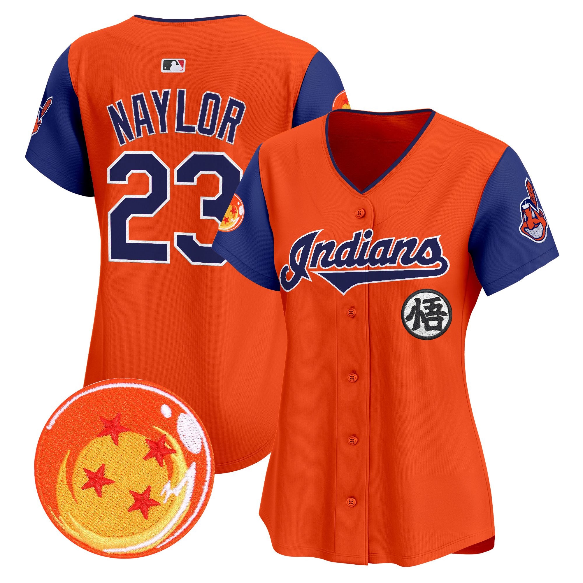 Women's Cleveland Indians x Dragon Ball Vapor Premier Limited Jersey - All Stitched
