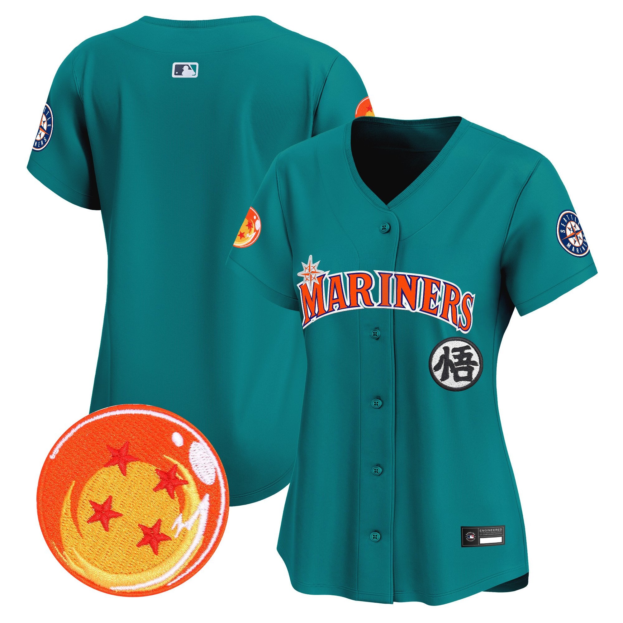 Women's Seattle Mariners x Dragon Ball Vapor Premier Limited Jersey - All Stitched