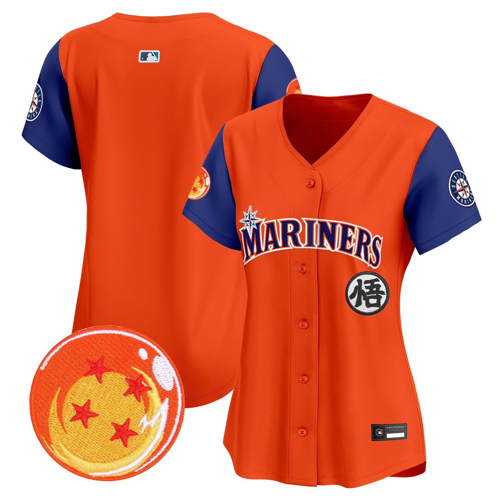 Women's Seattle Mariners x Dragon Ball Vapor Premier Limited Jersey - All Stitched