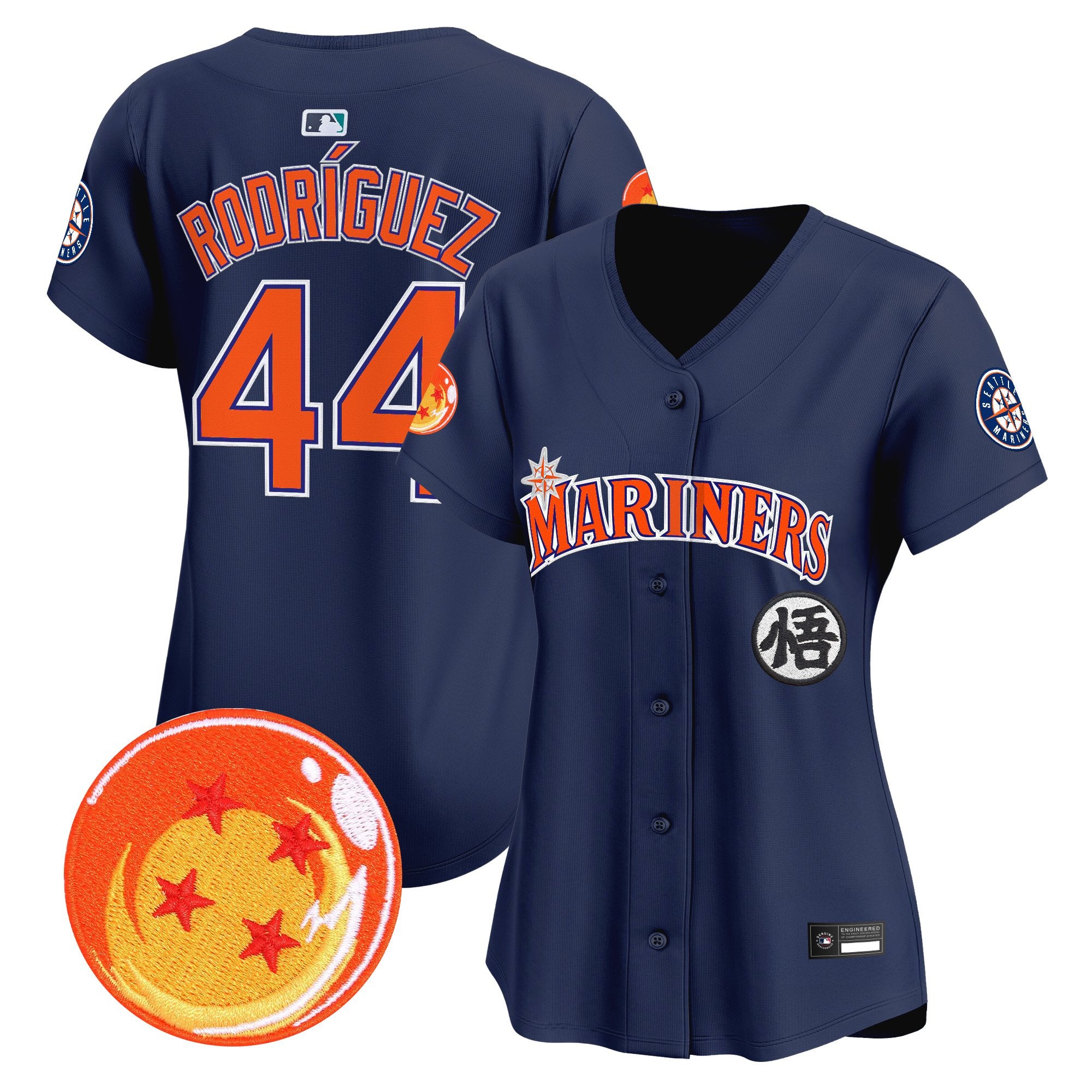 Women's Seattle Mariners x Dragon Ball Vapor Premier Limited Jersey - All Stitched