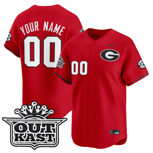 Georgia Bulldogs Baseball x Outkast Vapor Premier Limited Custom Jersey - All Stitched