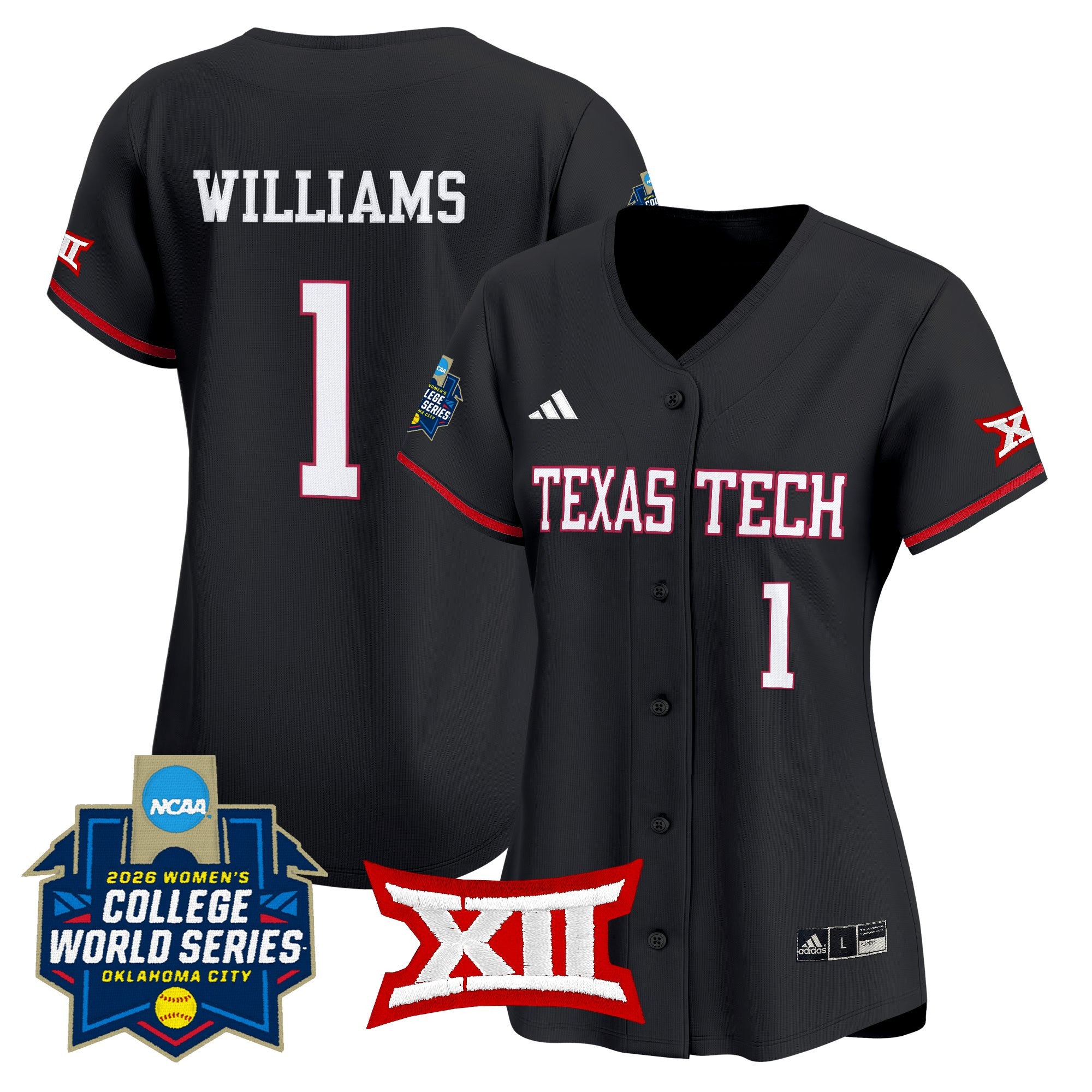 Women's Texas Tech Red Raiders Softball 2026 World Series (WCWS) Vapor Premier Limited Jersey - All Stitched