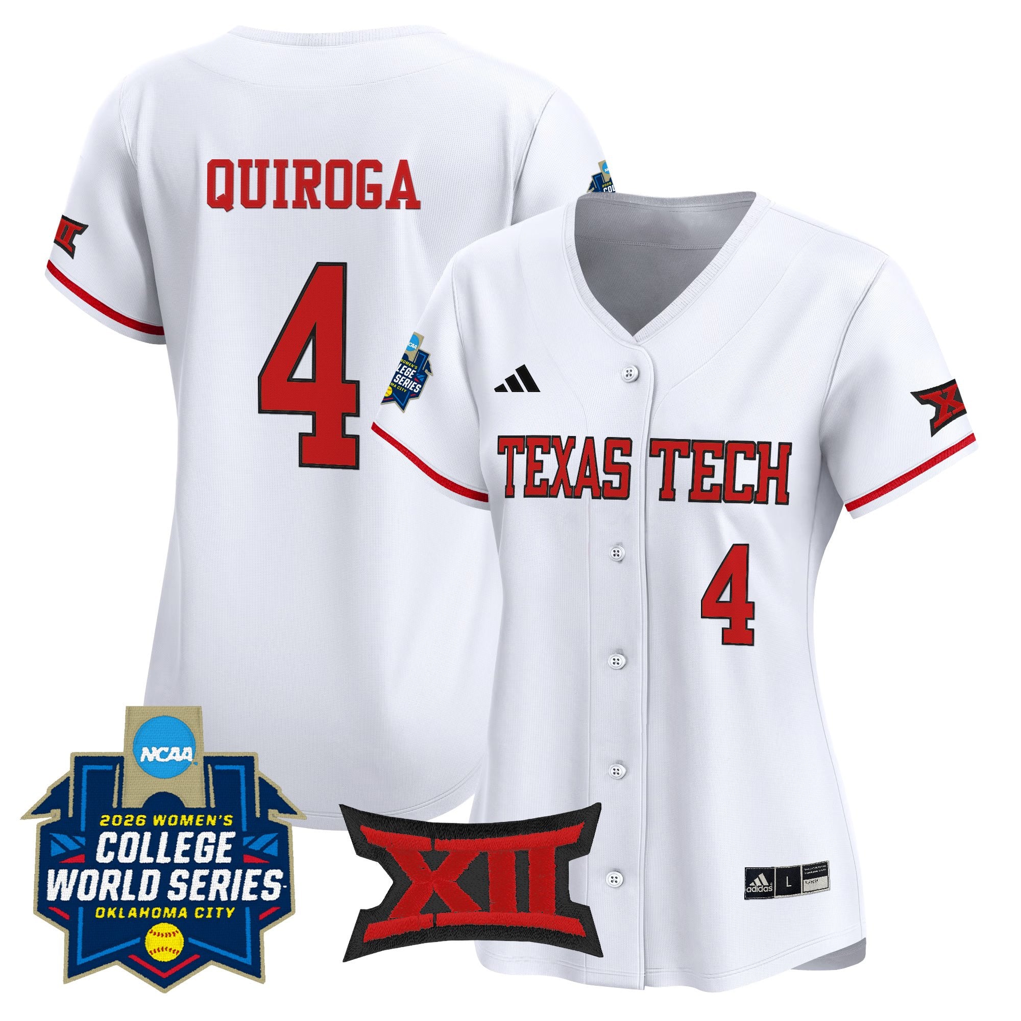 Women's Texas Tech Red Raiders Softball 2026 World Series (WCWS) Vapor Premier Limited Jersey - All Stitched