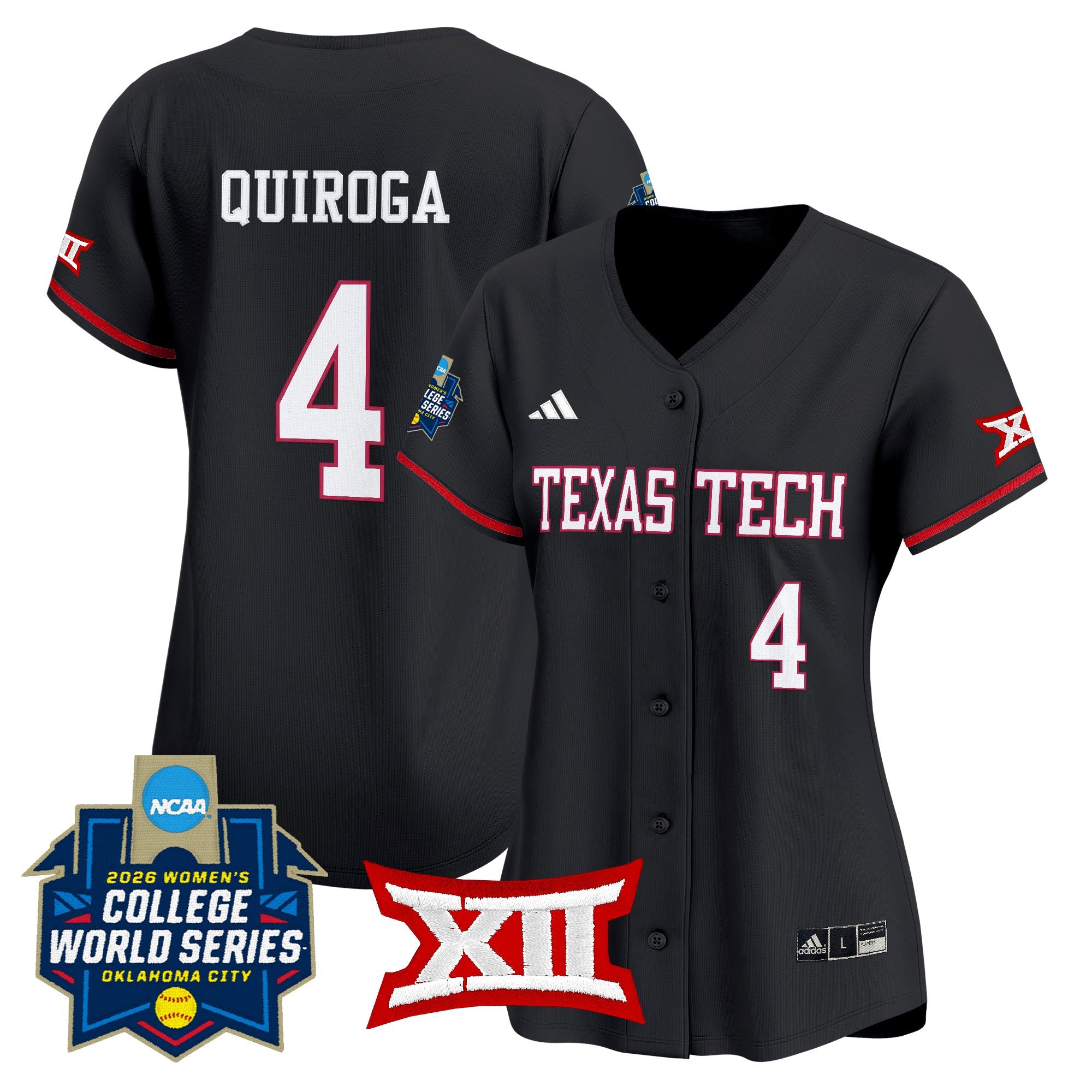 Women's Texas Tech Red Raiders Softball 2026 World Series (WCWS) Vapor Premier Limited Jersey - All Stitched