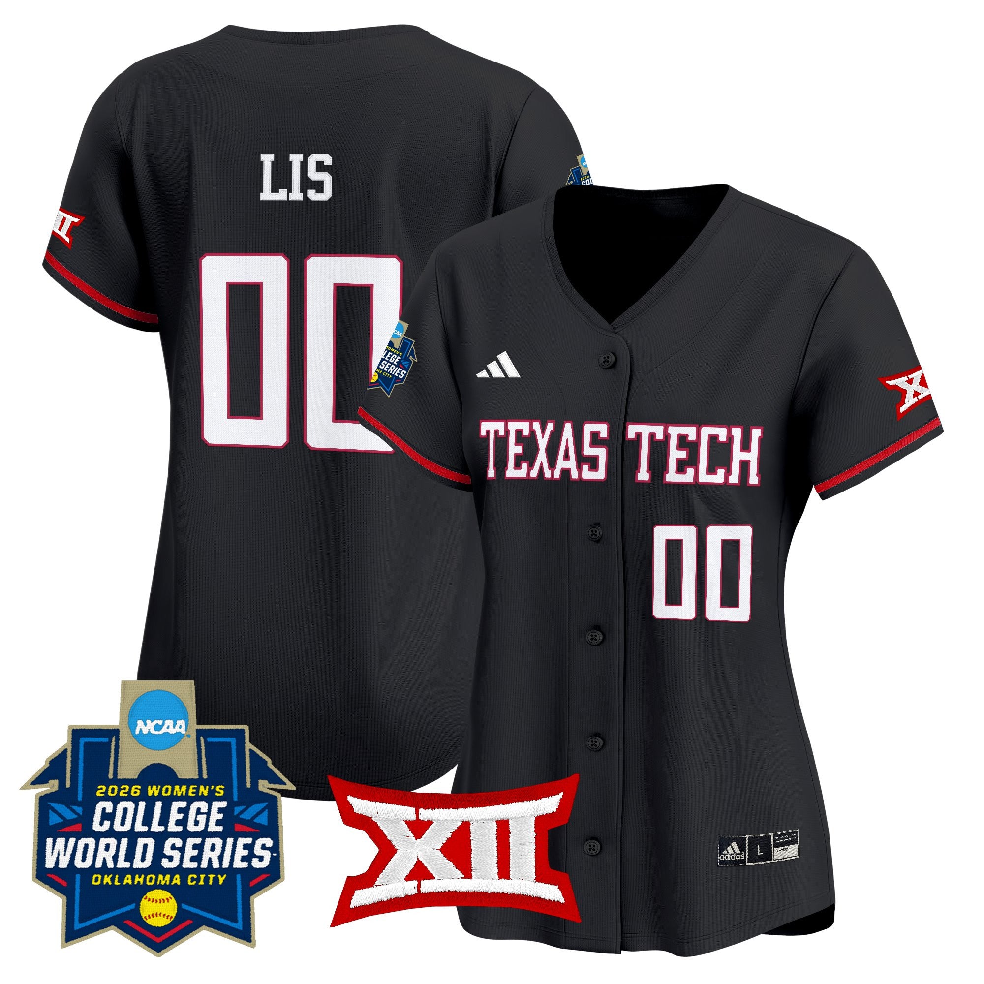 Women's Texas Tech Red Raiders Softball 2026 World Series (WCWS) Vapor Premier Limited Jersey - All Stitched