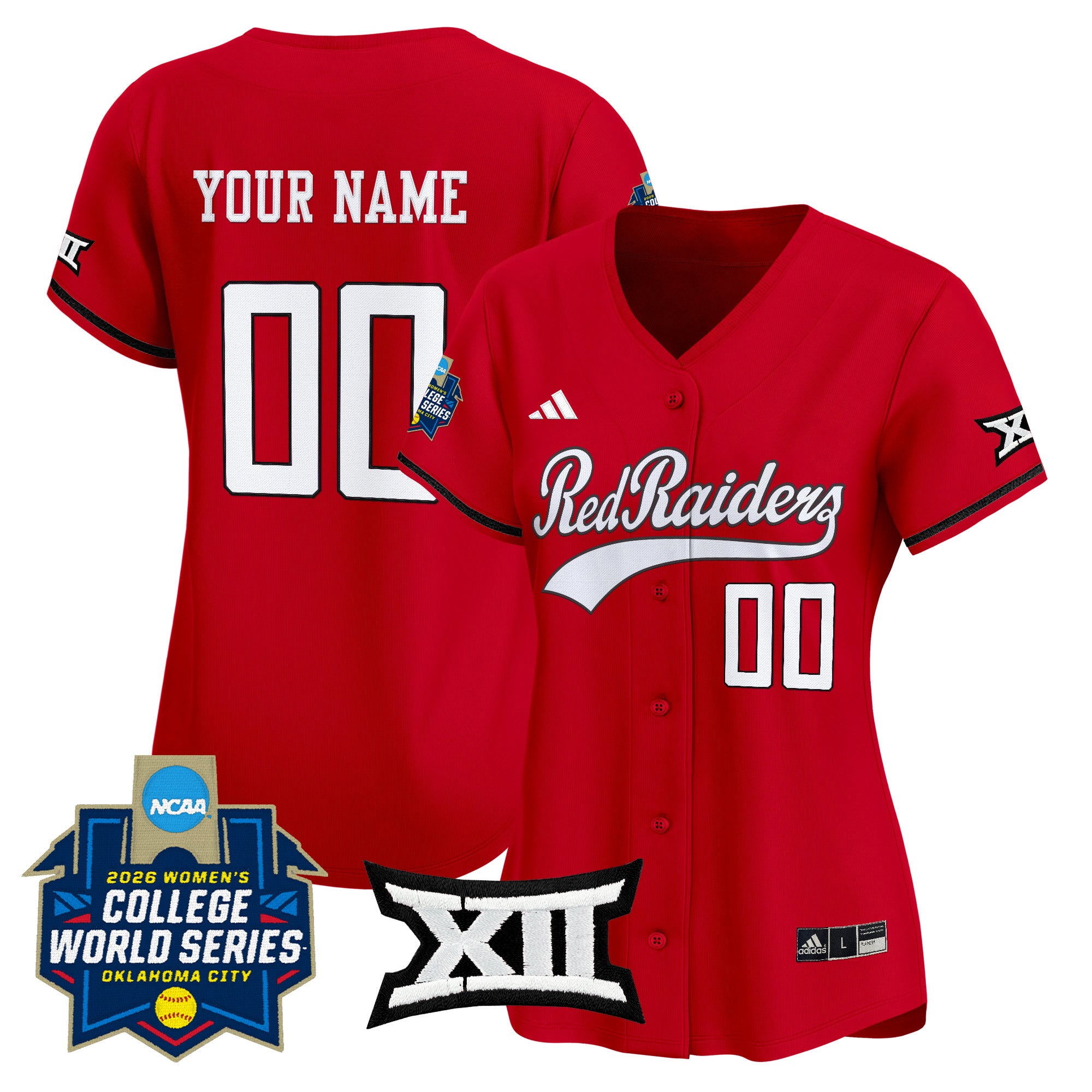 Texas Tech Red Raiders Softball 2026 World Series (WCWS) Vapor Premier Limited Custom Jersey - All Stitched
