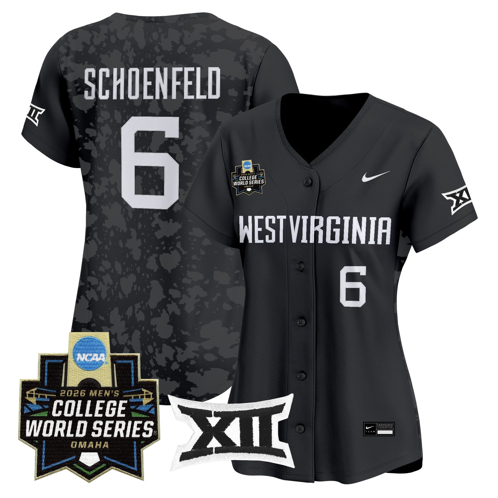 Women's West Virginia Mountaineers 2026 World Series Patch Vapor Premier Limited Jersey - All Stitched