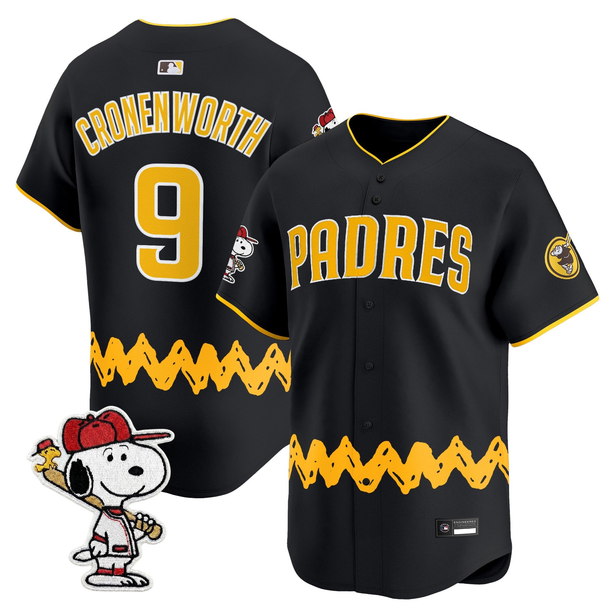 Men's Padres x Peanuts Vapor Premier Limited Jersey - Stitched