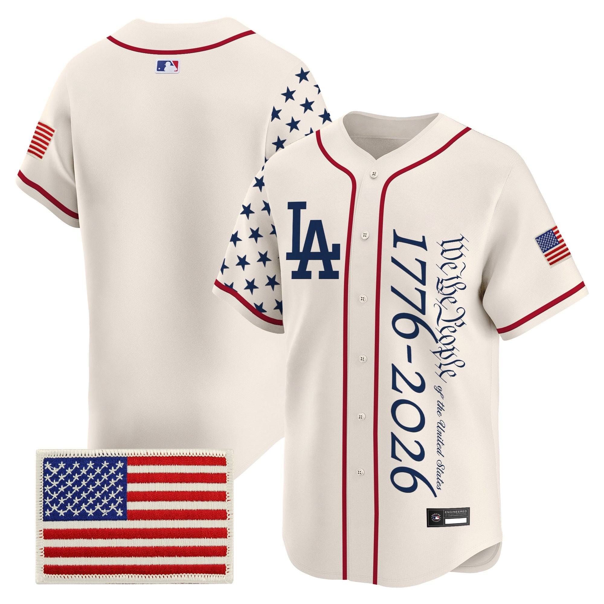 Men's Los Angeles Dodgers "America 250 Edition" Vapor Premier Limited Jersey V2 - Stitched