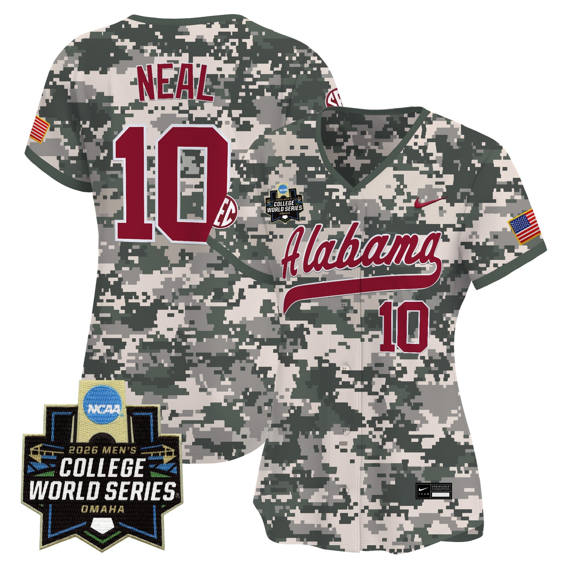 Women's Alabama Crimson Tide 2026 World Series Vapor Premier Limited Jersey - All Stitched