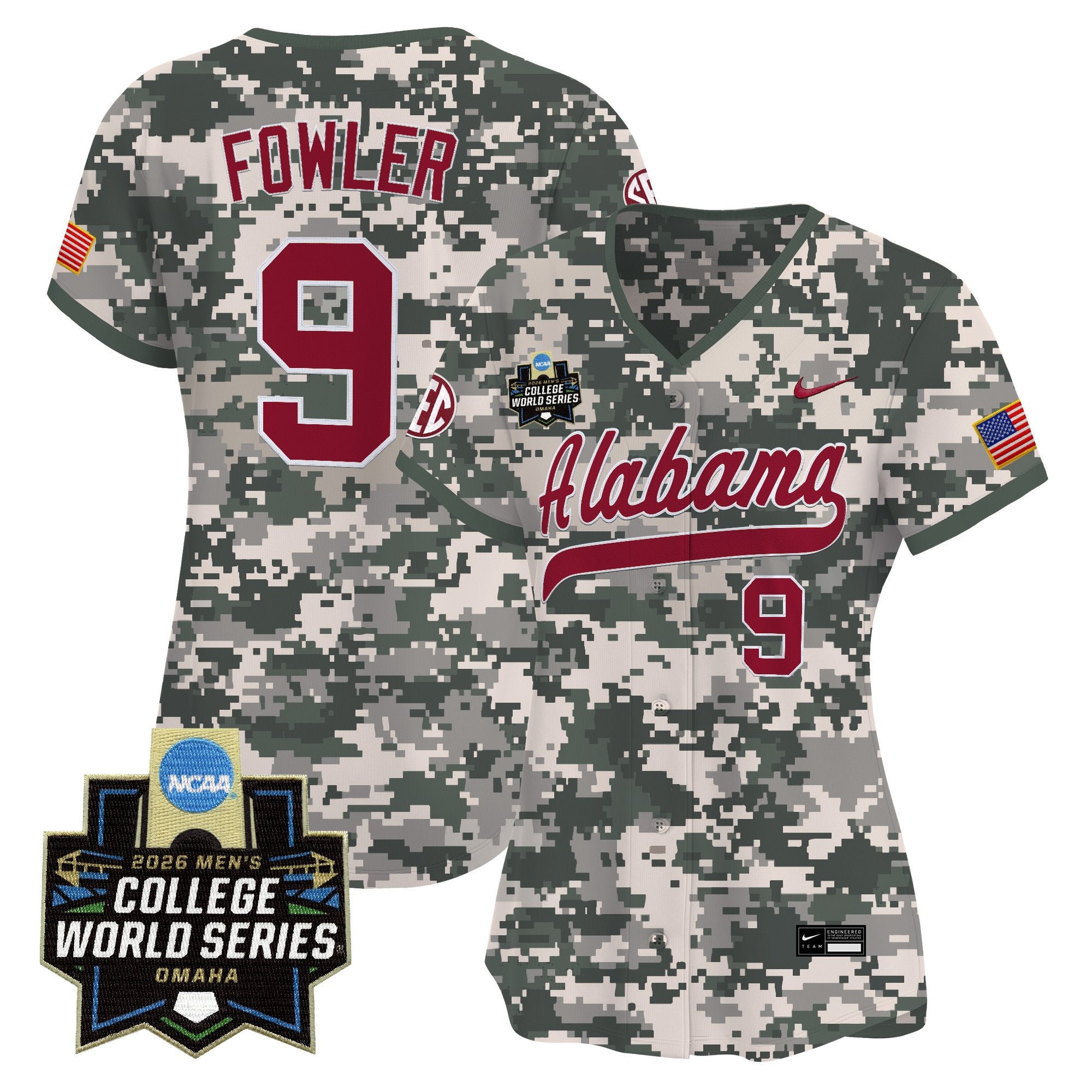 Women's Alabama Crimson Tide 2026 World Series Vapor Premier Limited Jersey - All Stitched