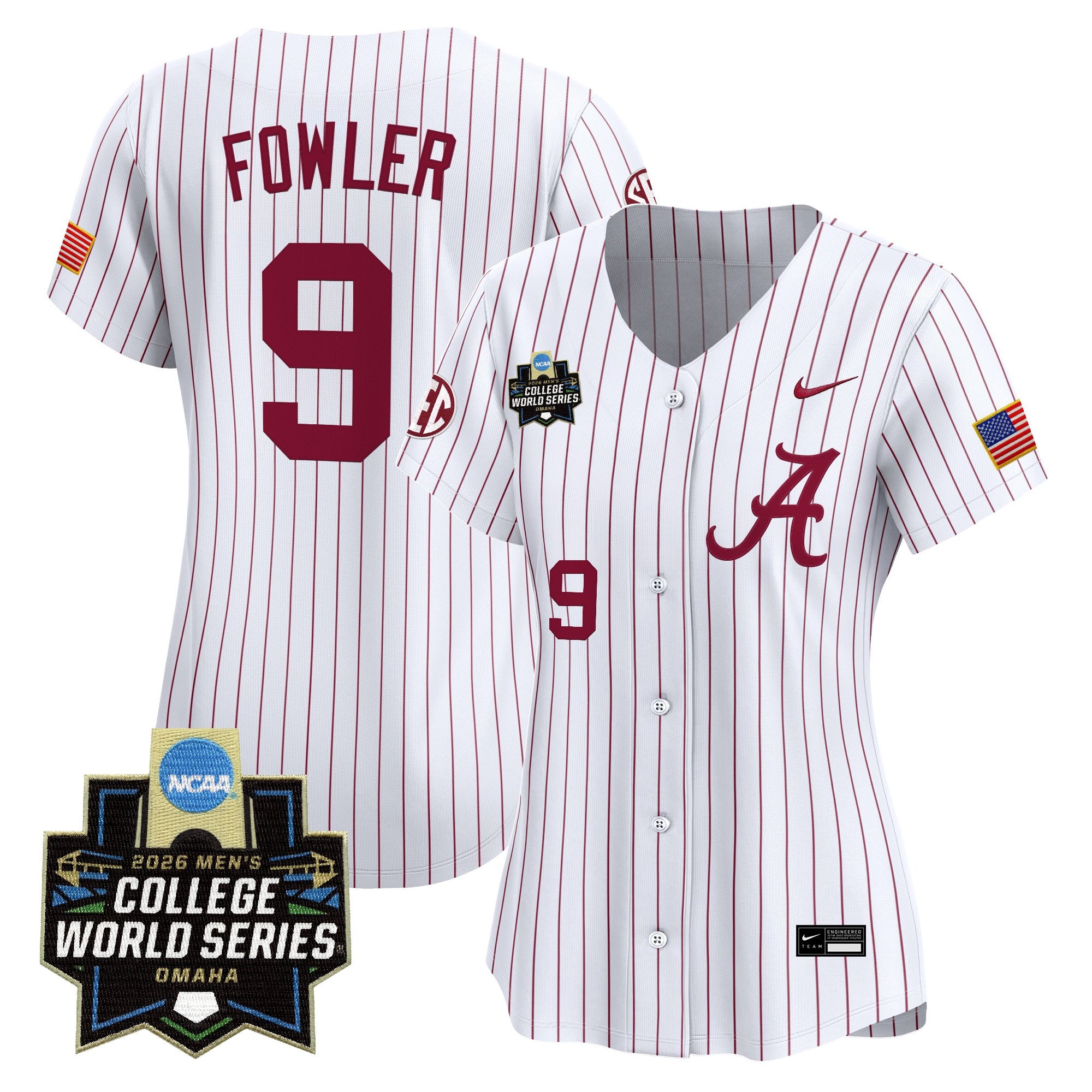 Women's Alabama Crimson Tide 2026 World Series Vapor Premier Limited Jersey - All Stitched