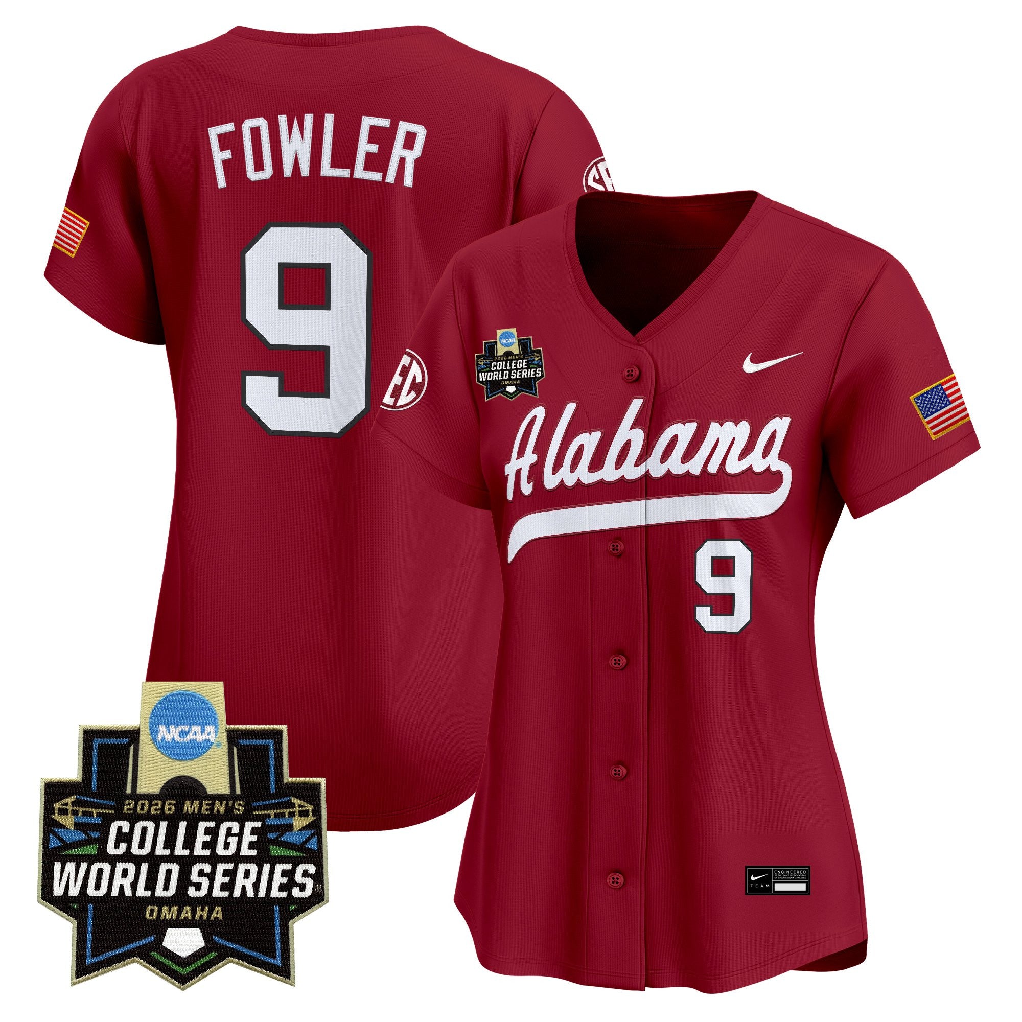 Women's Alabama Crimson Tide 2026 World Series Vapor Premier Limited Jersey - All Stitched